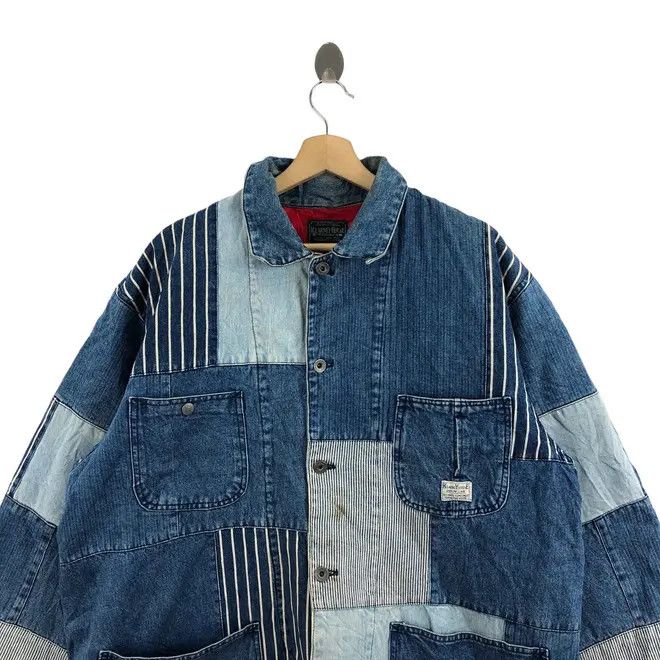 Vintage Vtg 80’ KEARNEY HOUSE Boro Sashiko Patchwork Denim Jeans Size US L / EU 52-54 / 3 - 2 Thumbnail