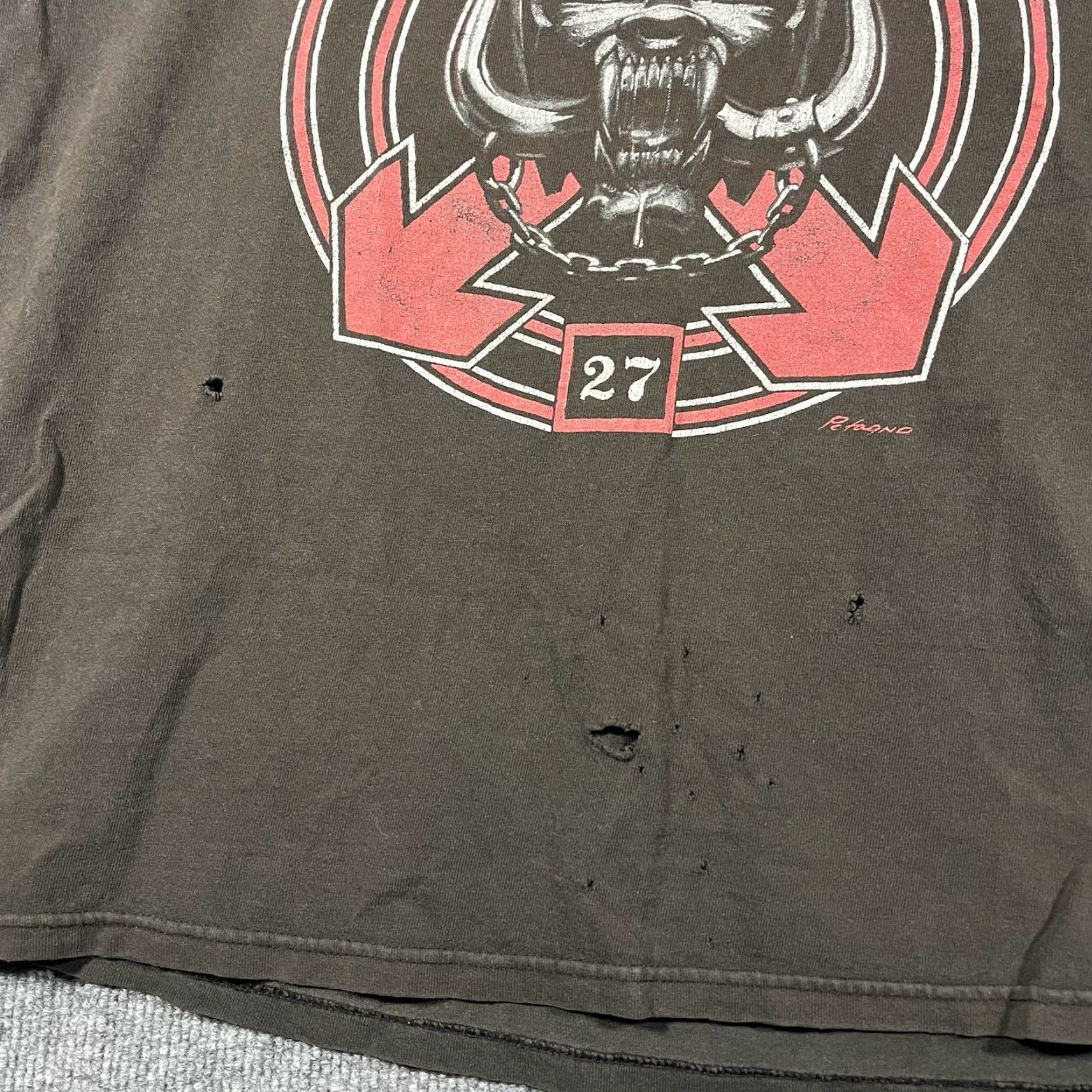 Delta VINTAGE Motorhead Born To Lose Live Win T-Shirt Large Black Delta Men Short Sleeve Crew Neck Band 90s Rock Metal MERV? Size US L / EU 52-54 / 3 - 3 Thumbnail