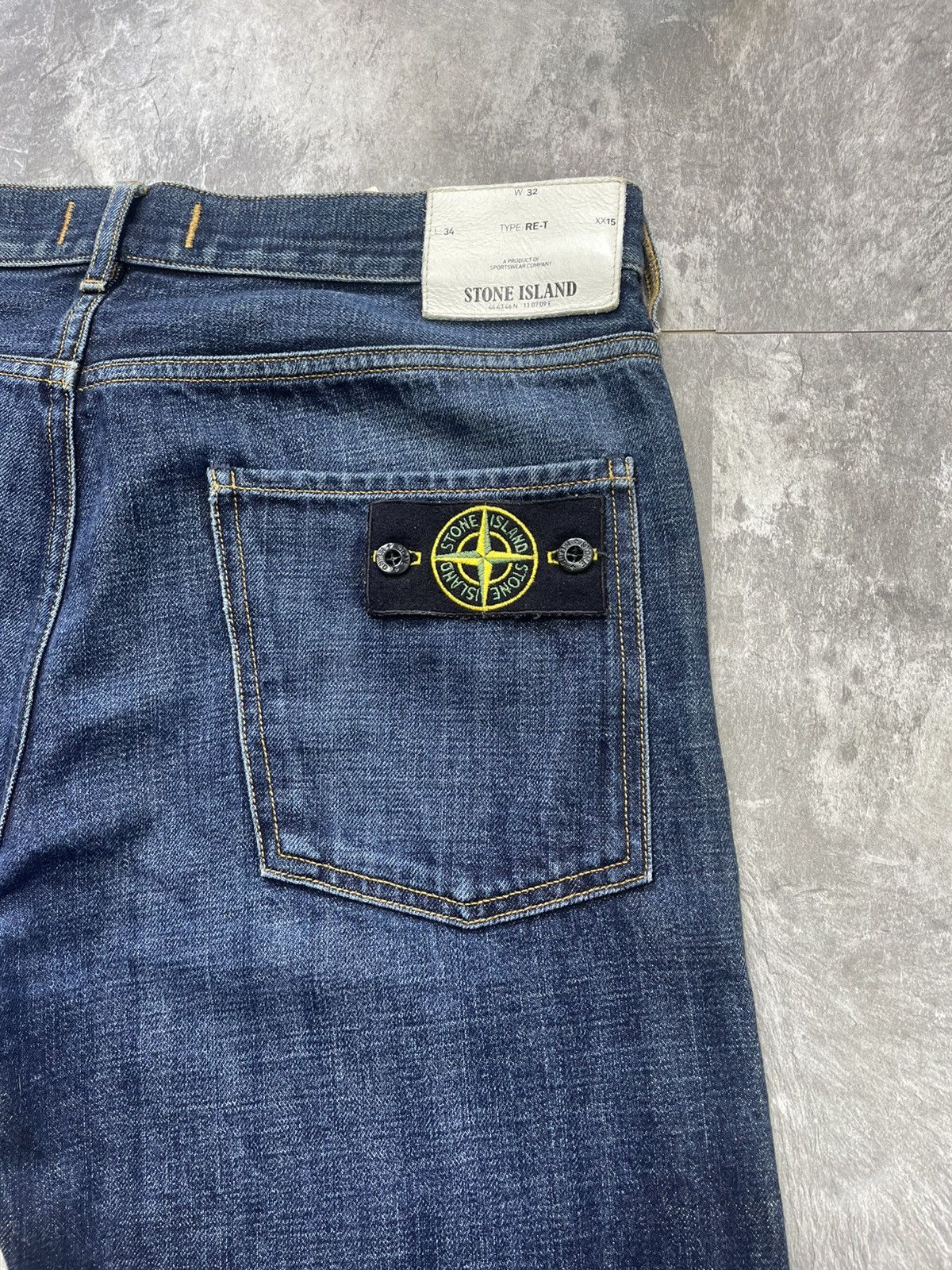 Stone Island Vintage Stone Island Baggy Denim Jeans Patch Logo 90s Y2k Size US 32 / EU 48 - 5 Thumbnail