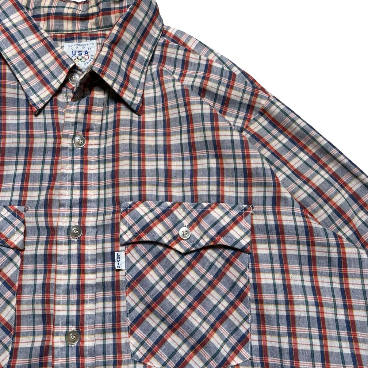 Levi's VTG Levi’s 1980 USA Olympic Games Button Shirt Long Plaid L Size US L / EU 52-54 / 3 - 2 Thumbnail