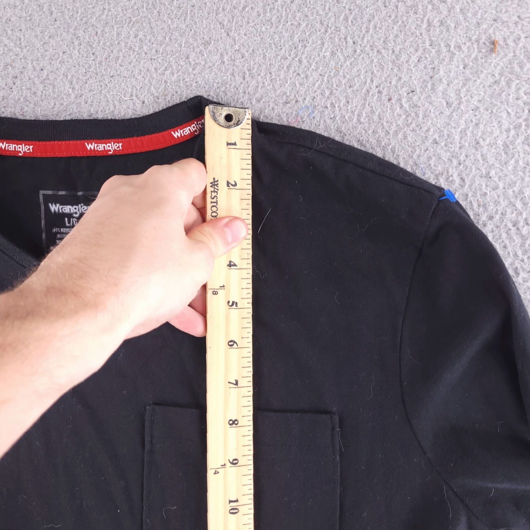 Wrangler Wrangler Shirt Mens Large Long Sleeve Black Workwear Casual Size US L / EU 52-54 / 3 - 6 Thumbnail