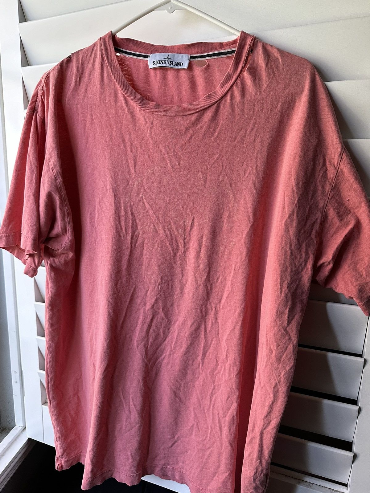 Stone Island × Vintage STONE ISLAND NEW PINK T SHIRT LARGE Size US L / EU 52-54 / 3 - 1 Thumbnail