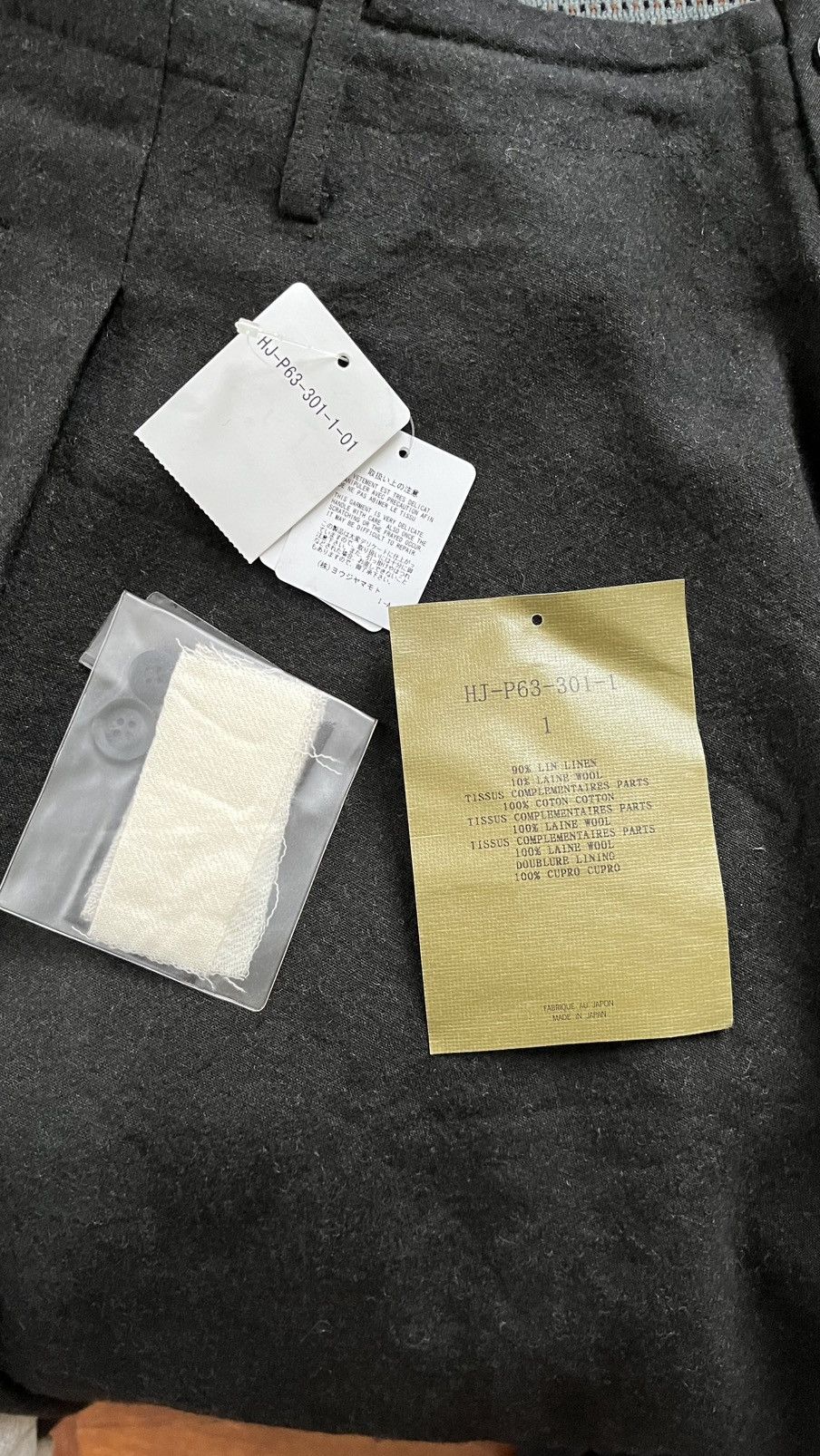 Yohji Yamamoto Yohji Yamamoto inseam drape drawstring pants Size US 32 / EU 48 - 14 Thumbnail