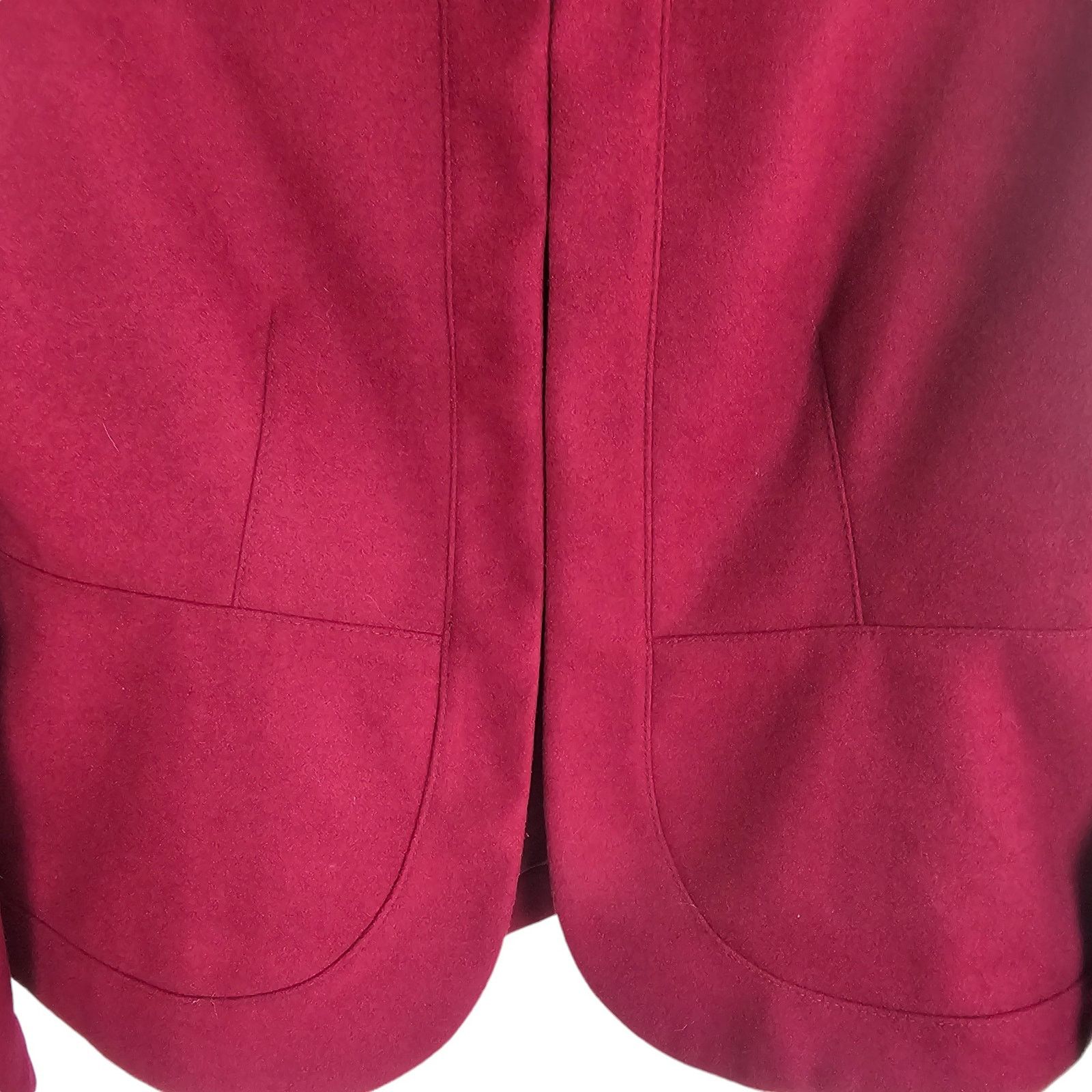 Chicos Chicos Womens Kelly Ann Smooth Plush Jacket 1 Med Burgundy Size M / US 6-8 / IT 42-44 - 3 Thumbnail
