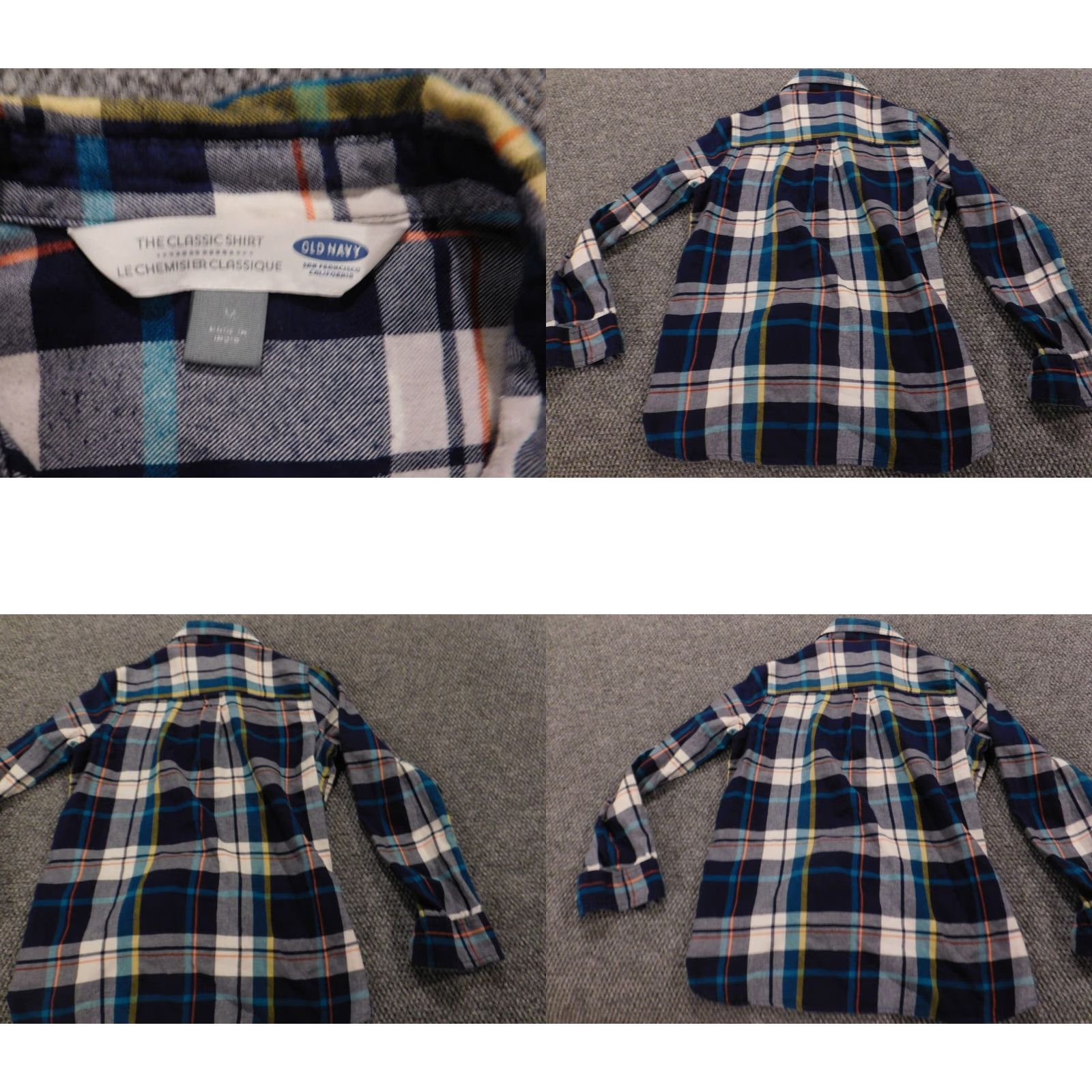 Old Navy Old Navy Womens Button-Up Shirt Flannel Blue Medium Plaid Casual Button Front Size M / US 6-8 / IT 42-44 - 8 Thumbnail