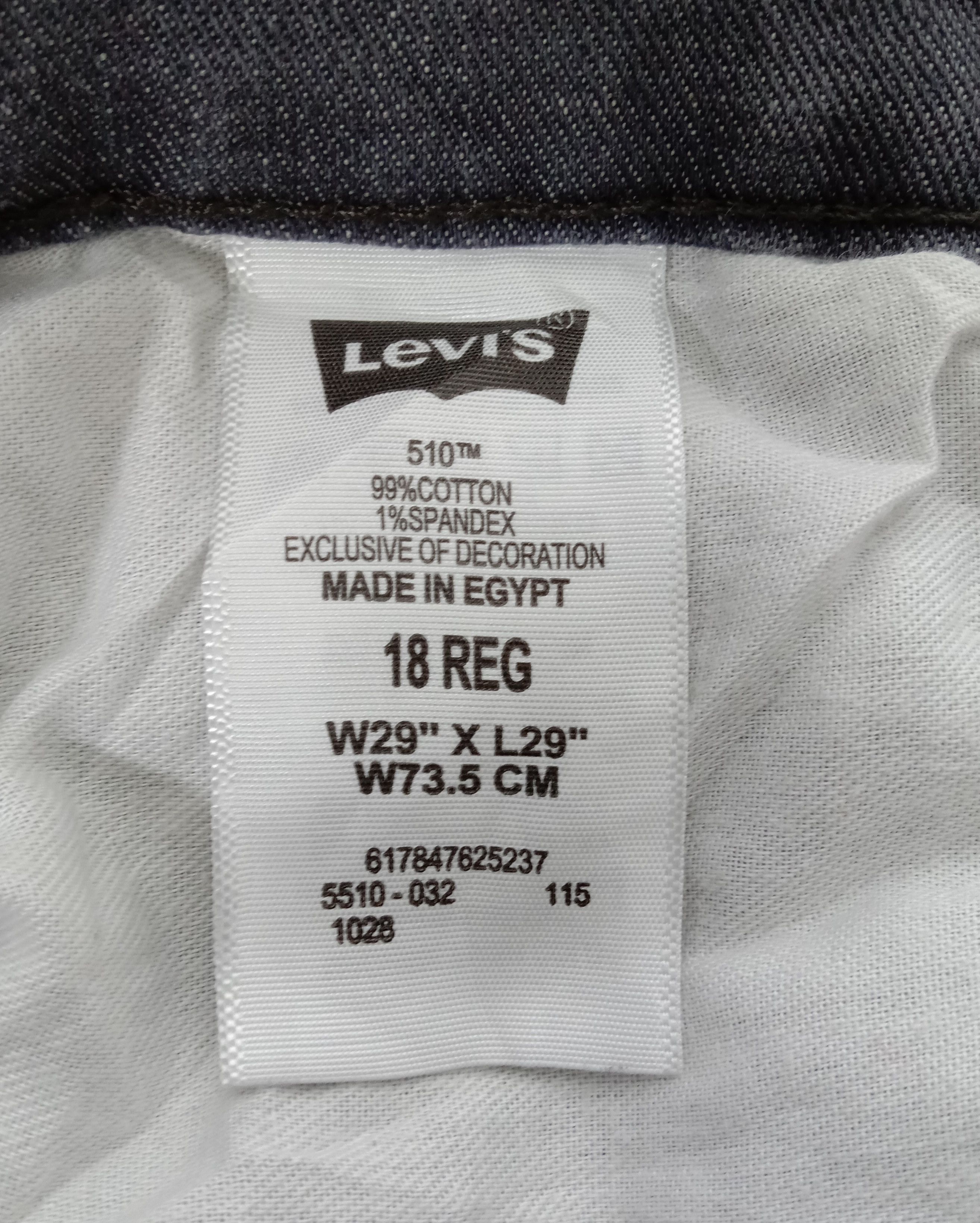 Levi's Vintage Levi's 510 Skinny Jeans Faded Black Denim Size 29" - 12 Thumbnail