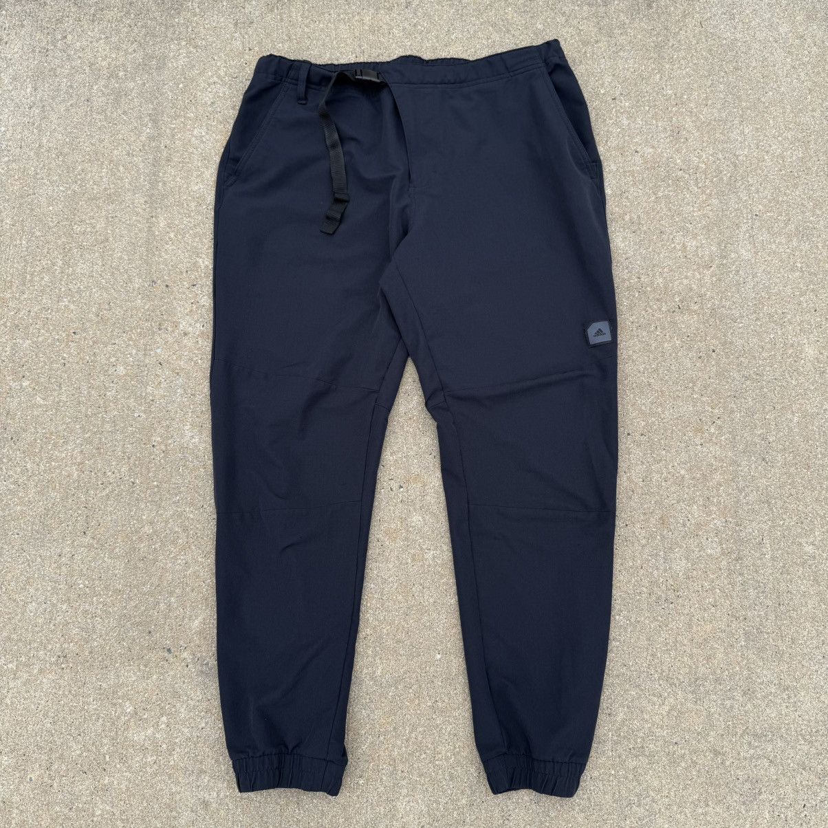 Adidas × Vintage Adidas Men’s Black Jogger Pants Size L - Elastic Waist Size US 34 / EU 50 - 2 Thumbnail