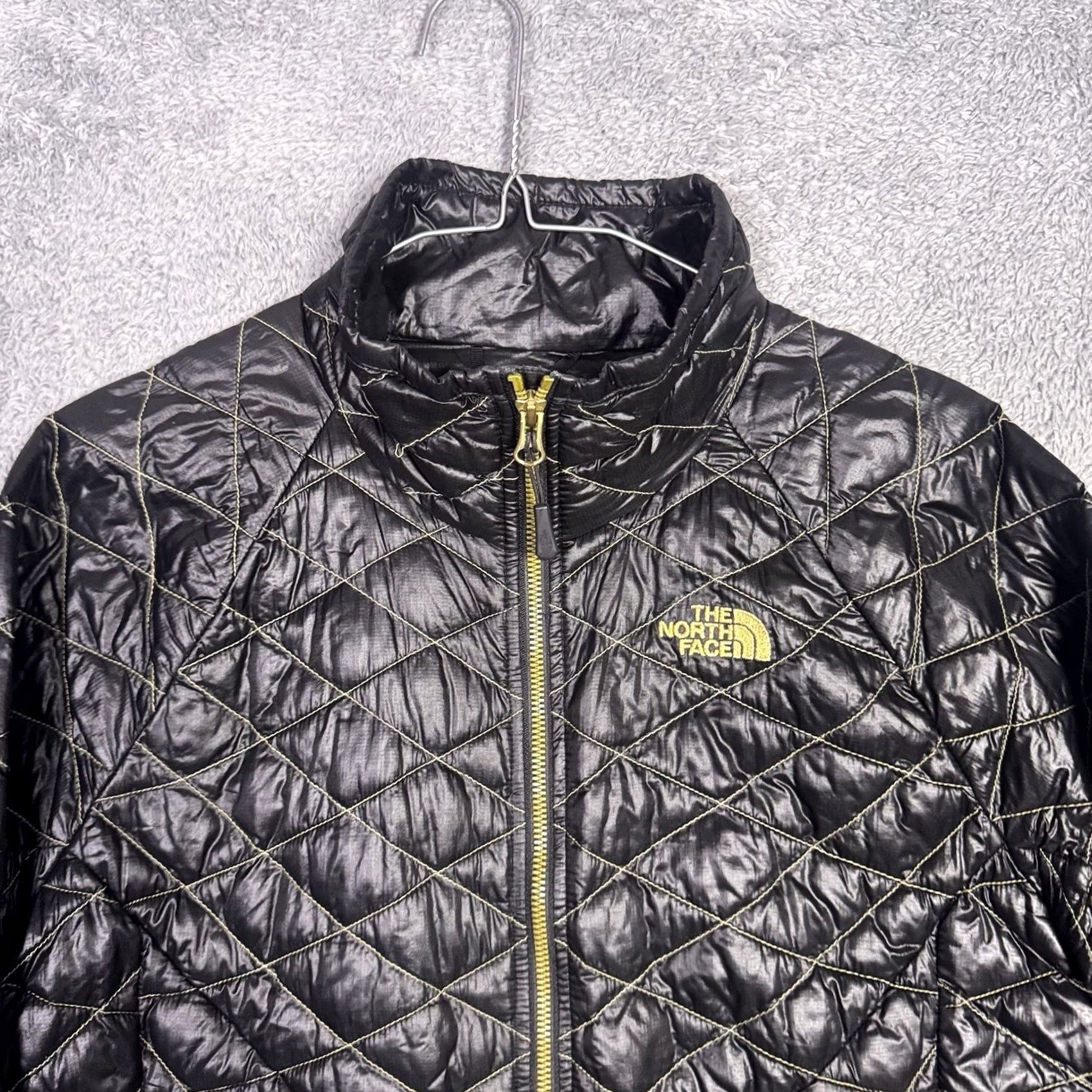 The North Face The North Face Thermoball Jacket Womens M Quilted Puffer Full Zip Gold C775 Size M / US 6-8 / IT 42-44 - 4 Thumbnail