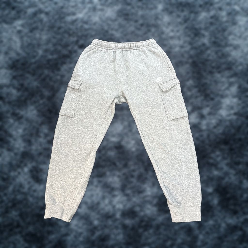 Nike Nike Cargo Sweatpants Mens S Fleece Joggers Pants Pockets CD3129-063 Athletic Size US 29 - 1 Thumbnail