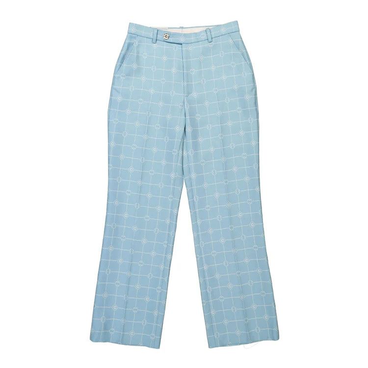 Casablanca o1mle0326 Straight Leg Trousers Corydalis in Blue Size US 28 / EU 44 - 1 Thumbnail