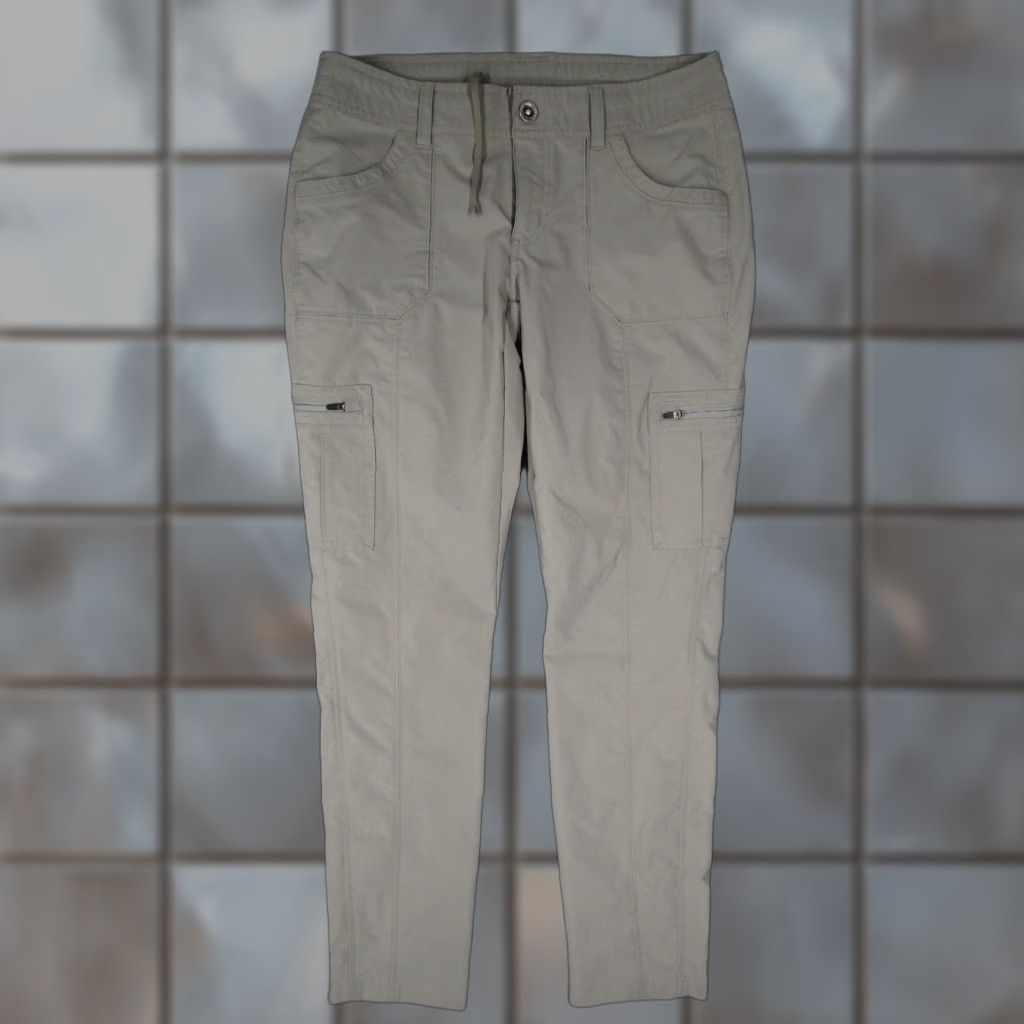 Vintage KUHL Womens Gray SKINNY HORIZN Pants - polyester Chino 6 Regular Adult Womens 30x30 Gray Bohemian Outdoor Travel Workwear Pockets Lightweight Stretch Size 28" / US 6 / IT 42 - 1 Thumbnail