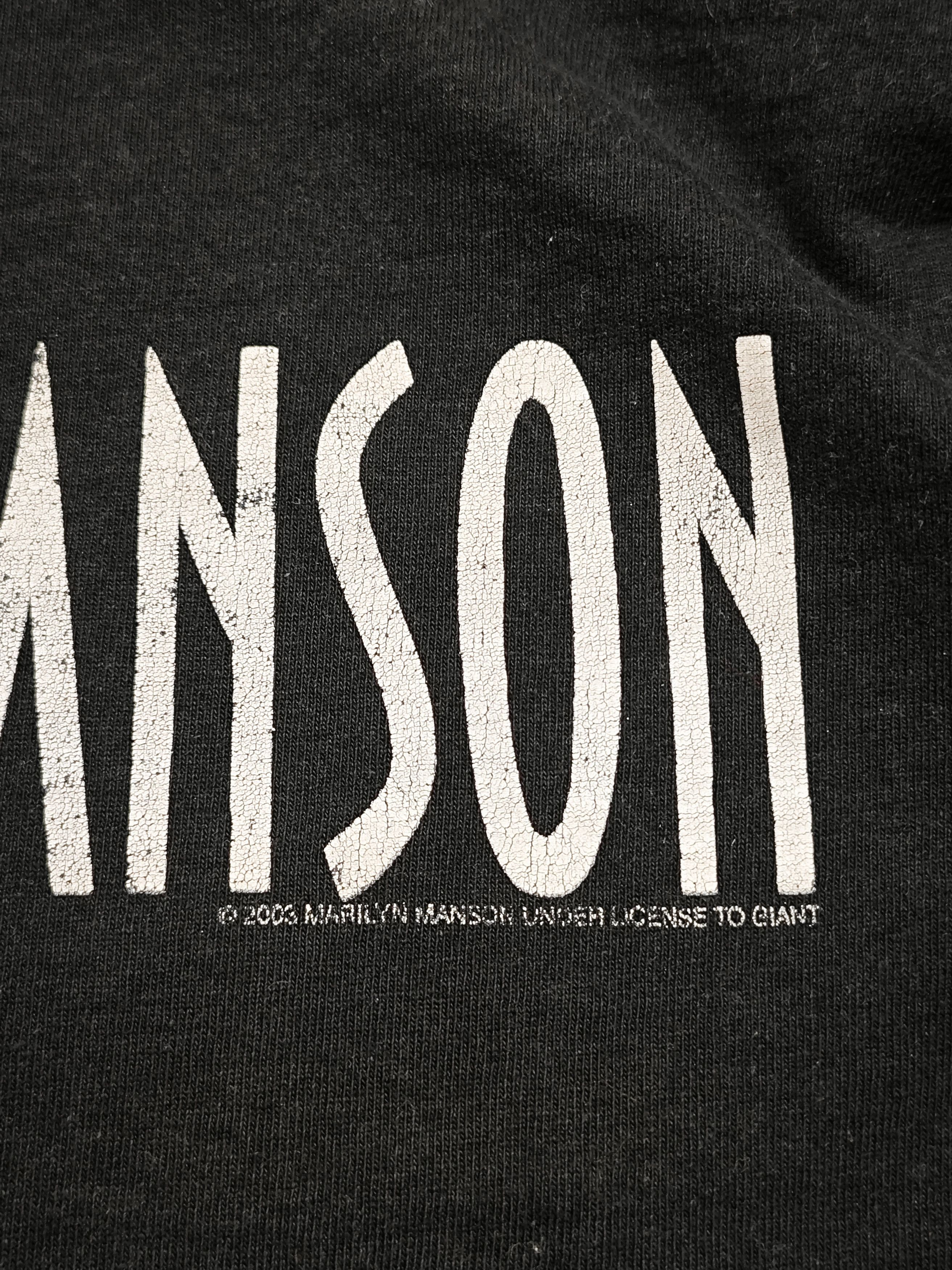 Fruit Of The Loom Marilyn Manson Vintage T shirt 2003 Size US XL / EU 56 / 4 - 3 Thumbnail