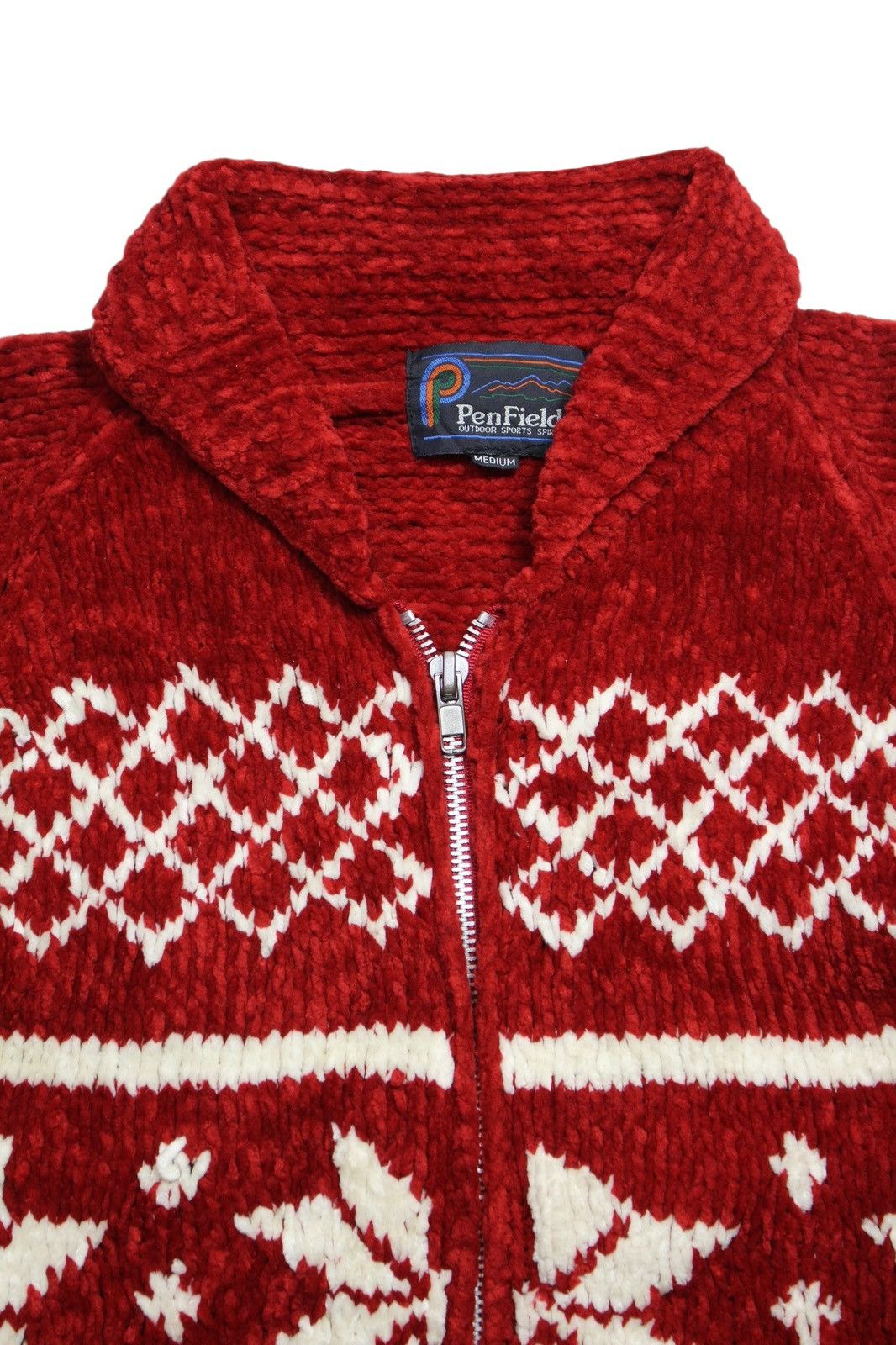 Penfield × Vintage 1990S PENFIELD SHAWL COLLAR HEAVY KNIT CARDIGAN Size US M / EU 48-50 / 2 - 2 Thumbnail