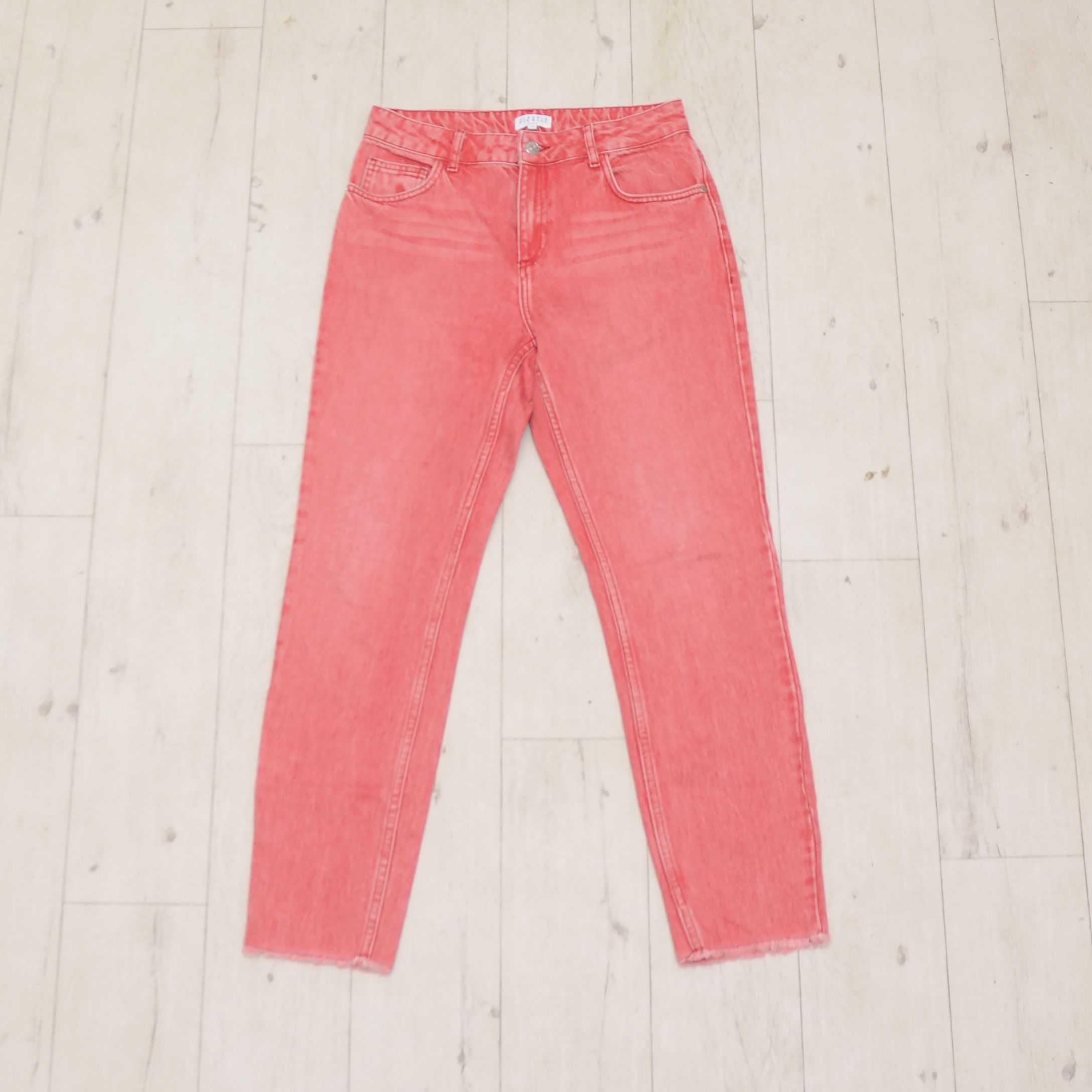 Other Pretty slim jeans CLAUDIE PIERLOT size 36 FR Red Washing Y2K Size 26" / US 2 / IT 38 - 1 Thumbnail