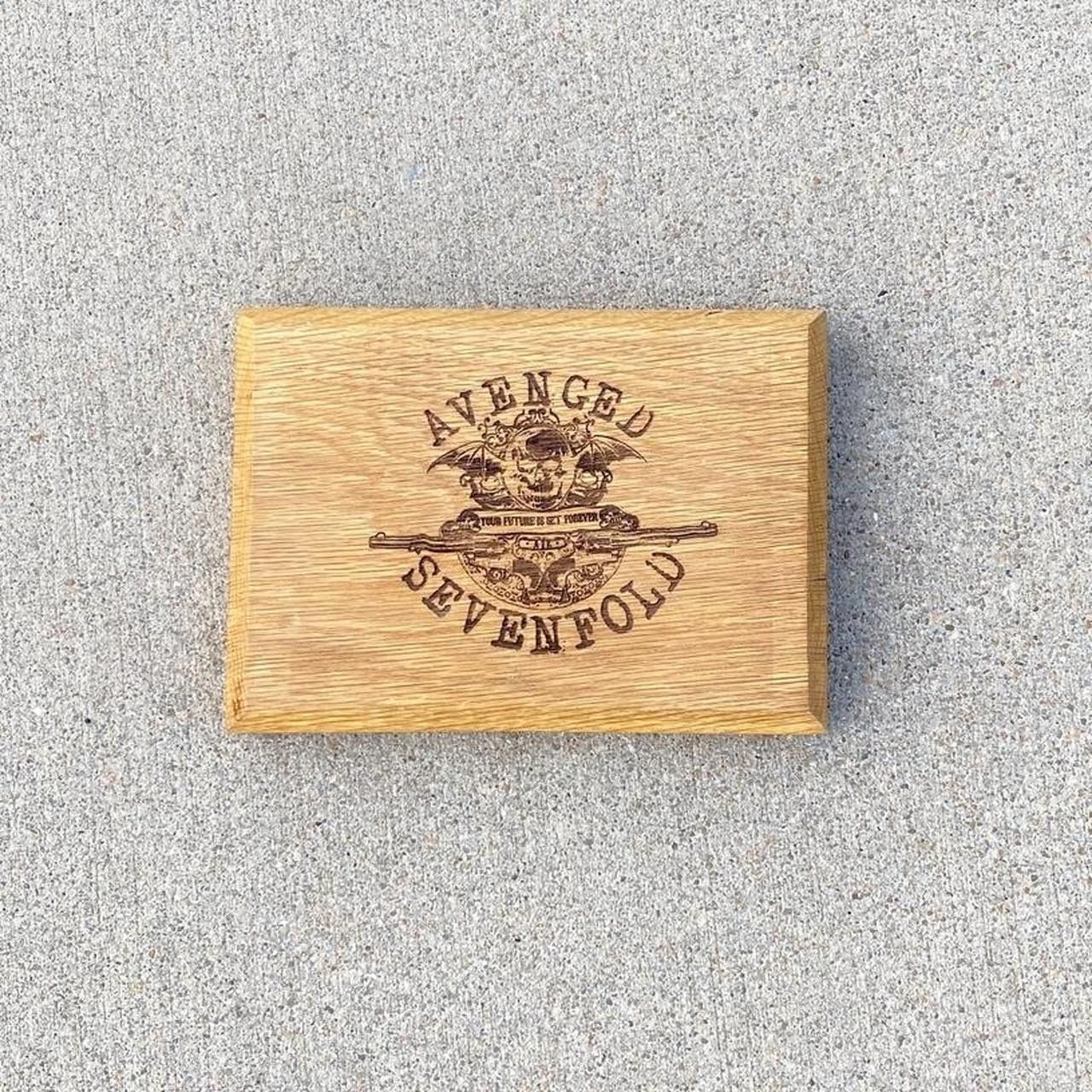 Band Tees × Vintage Avenged Sevenfold Etched Carved Wood Decor y2k Size ONE SIZE - 1 Thumbnail