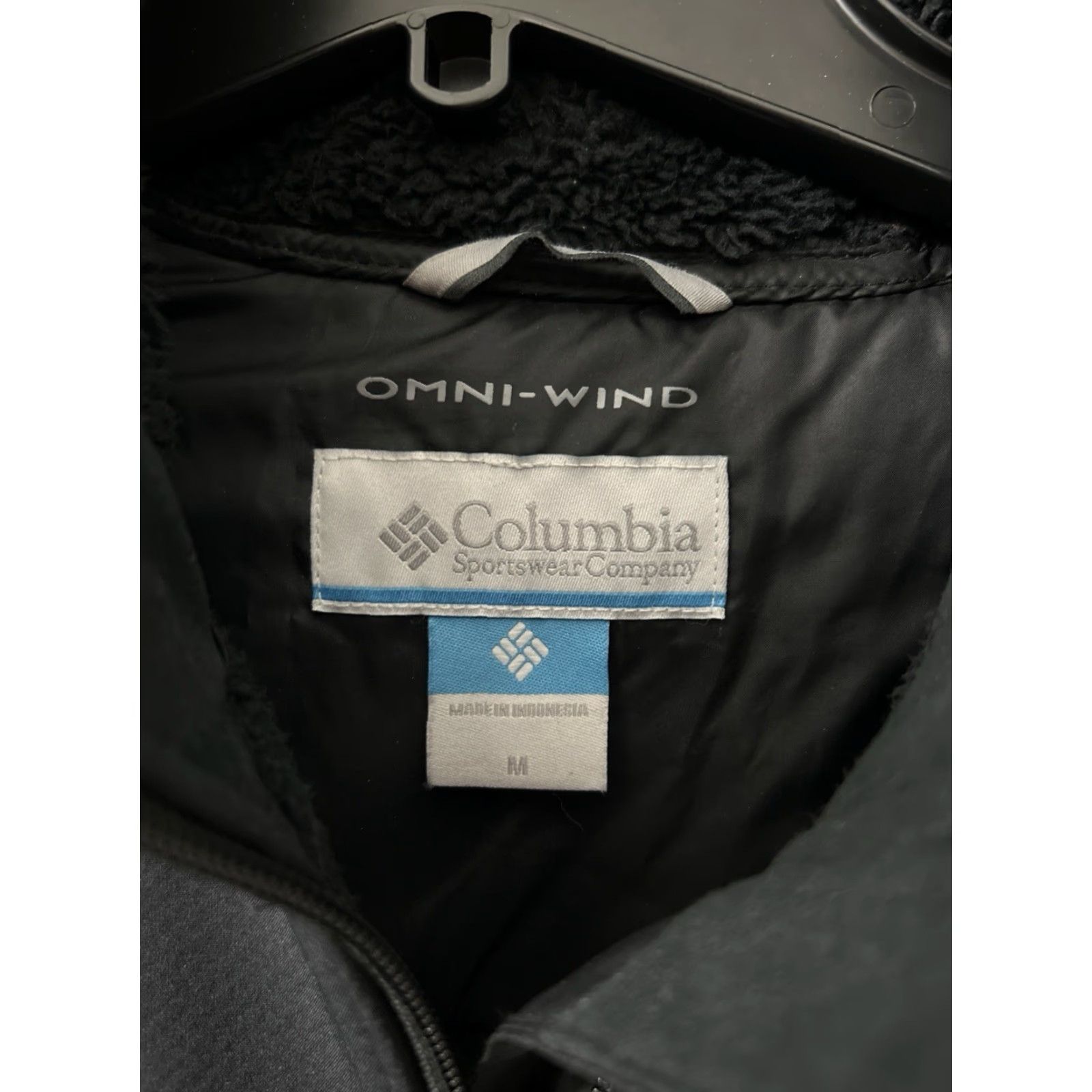 Vintage Columbia Jacket Womens M Black Omni-Wind Sherpa Lined Hooded Full Zip L/S Size M / US 6-8 / IT 42-44 - 6 Thumbnail