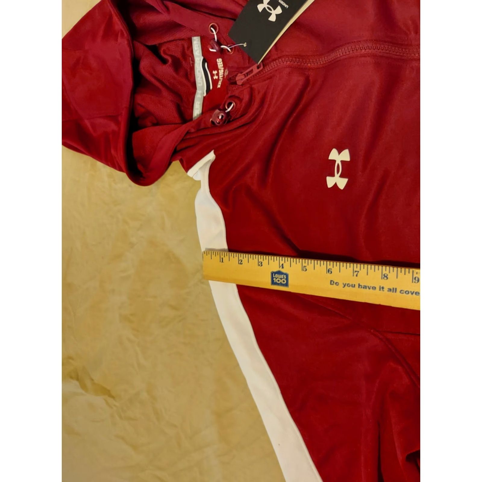 Under Armour VINTAGE? Under Armour Hoodie Mens 2XL Burgundy Solid Fleece Gym Workout Sports Hooded Pullover Sweatshirt Size US XXL / EU 58 / 5 - 5 Thumbnail