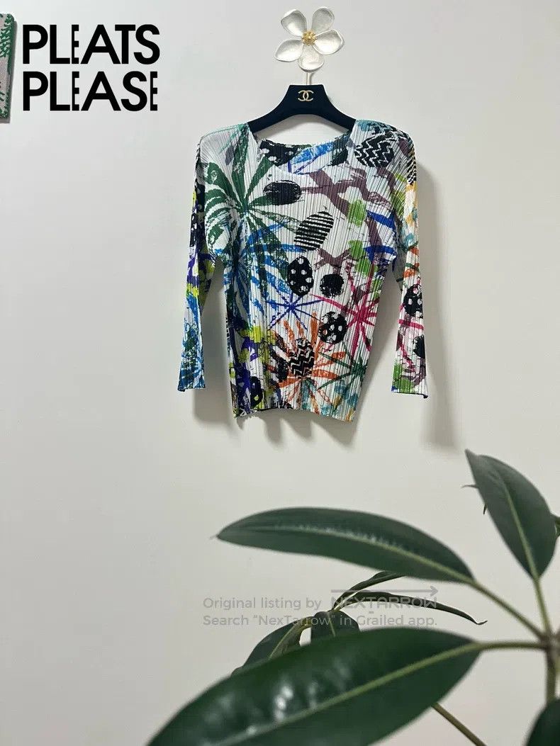 Issey Miyake Issey Miyake Rainforest Lotus Root Slice Top Size L / US 10 / IT 46 - 1 Thumbnail