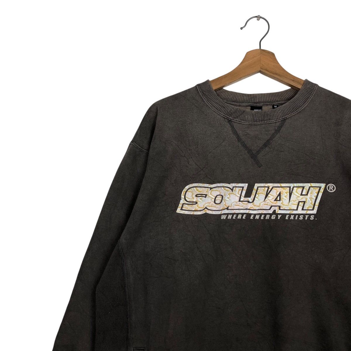 Japanese Brand 📌Vintage Sweatshirt Soljah Big Logo Punk Design Size US M / EU 48-50 / 2 - 8 Thumbnail