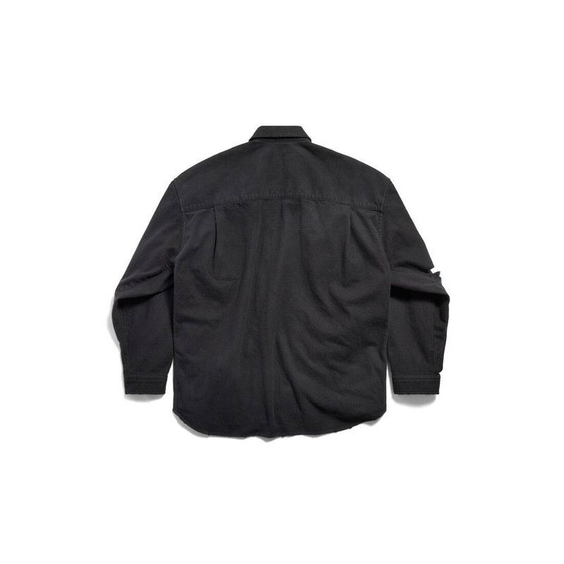 Balenciaga o1srvl11e0326 Loop Sports Icon Layered Shirt in Black Size US M / EU 48-50 / 2 - 5 Thumbnail