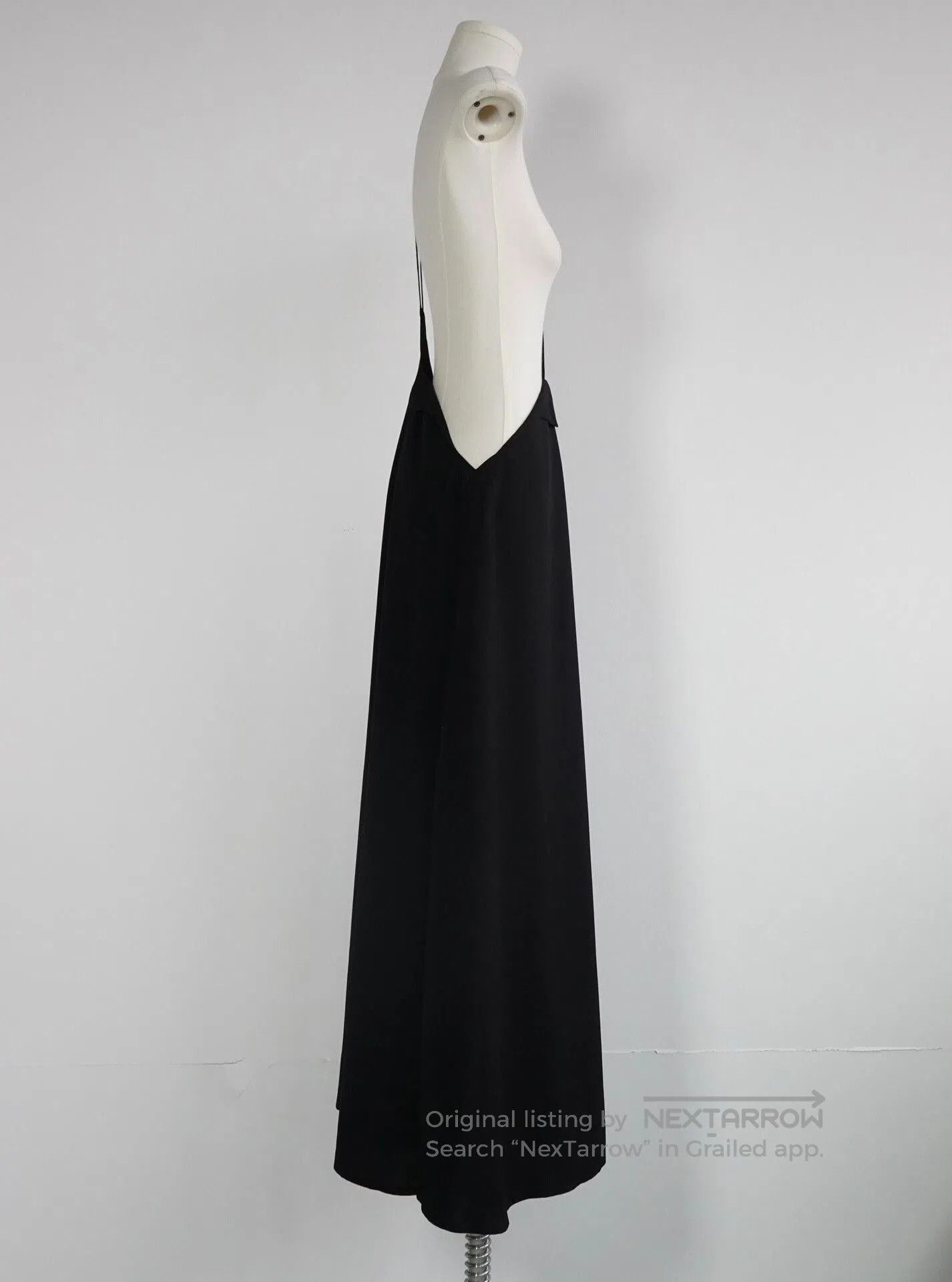 Limi Feu Asymmetrical Black Slip Dress. Size M / US 6-8 / IT 42-44 - 4 Thumbnail
