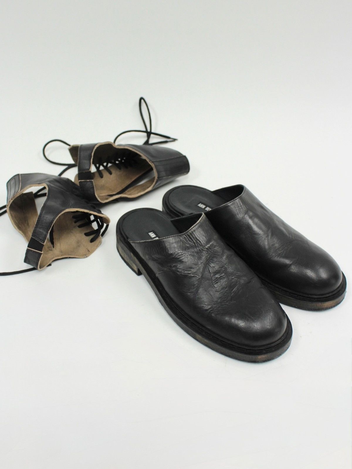 Ann Demeulemeester S/S17 Ann Demeulemeester Glace Nero Washed Convertible Boots Size US 8 / IT 38 - 1 Thumbnail