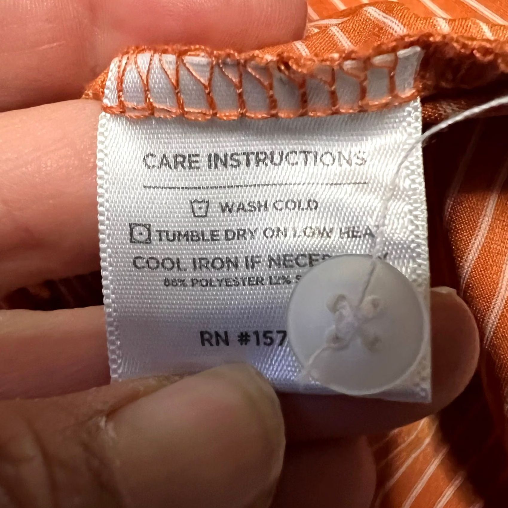 Mizzen+Main Mizzen & Main Polo Shirt Mens XL Orange Striped Short Sleeve Golf Performance Size US XL / EU 56 / 4 - 7 Thumbnail