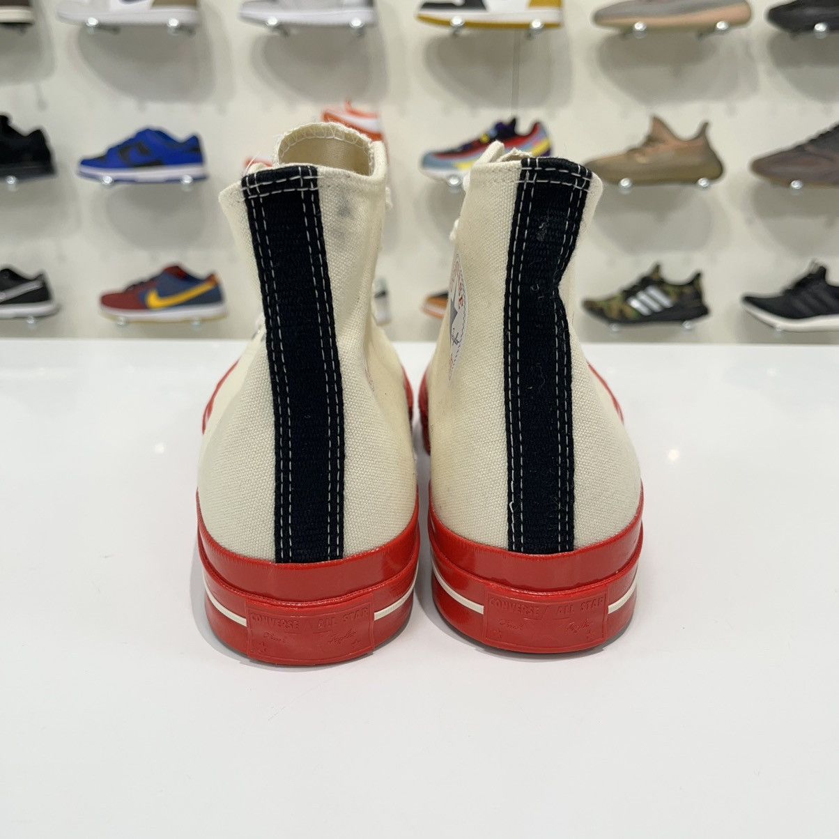 Comme des Garcons × Converse Converse Chuck Taylor All Star 70 Hi x CDG Play Red Midsole Size US 9 / EU 42 - 4 Thumbnail