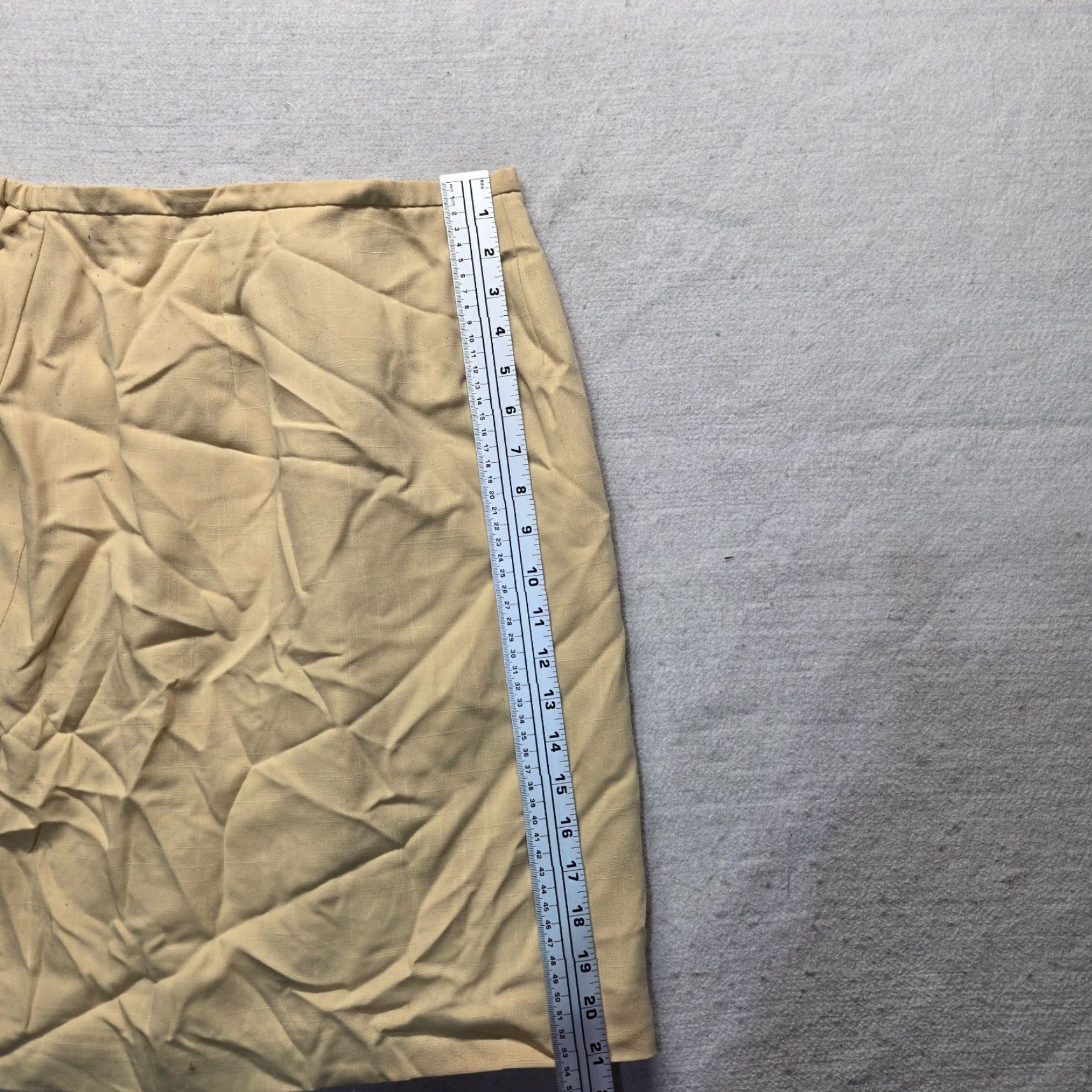 Worthington Worthington Skirt Adult Women Size 12 Yellow Business Pencil Short Women Size 34" / US 12 / IT 48 - 4 Thumbnail