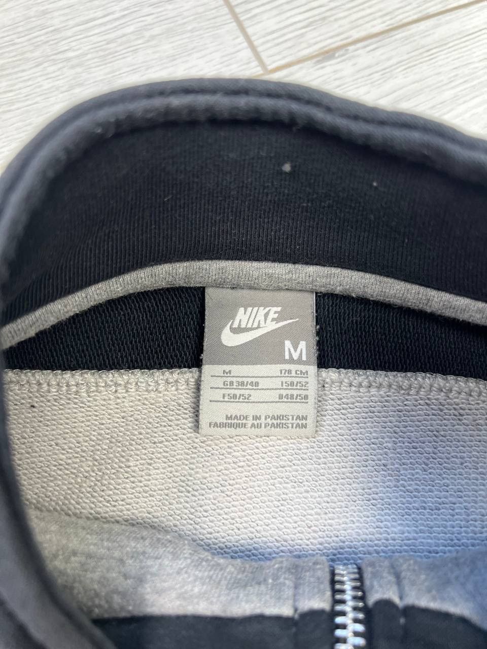 Nike × Vintage Vintage 90’s Nike Jacket Cotton Big Logo Embroidered FullZIP Size US M / EU 48-50 / 2 - 5 Thumbnail