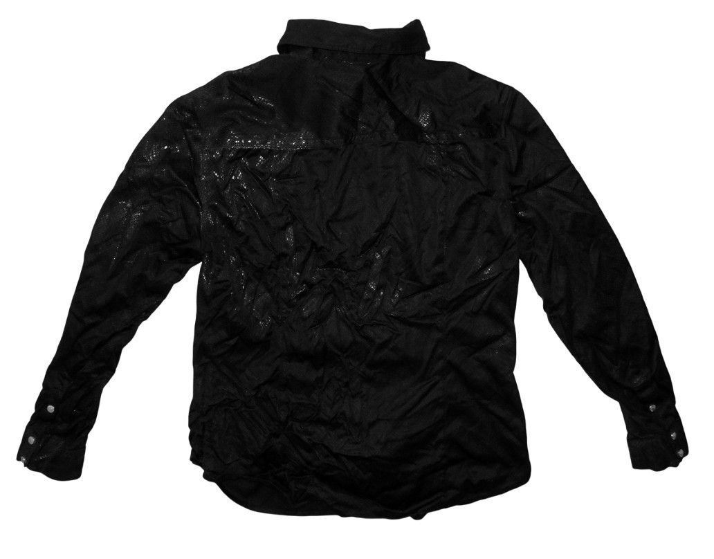 Versace VESRACE SPORT SHINY SNAKESKIN PRINT SHIRT Size S / US 4 / IT 40 - 2 Thumbnail