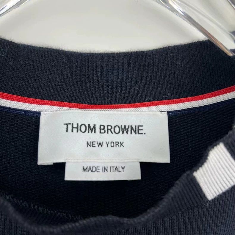 Thom Browne Thom browne Casual long-sleeved sweatshirt with four stripe Size US L / EU 52-54 / 3 - 4 Thumbnail