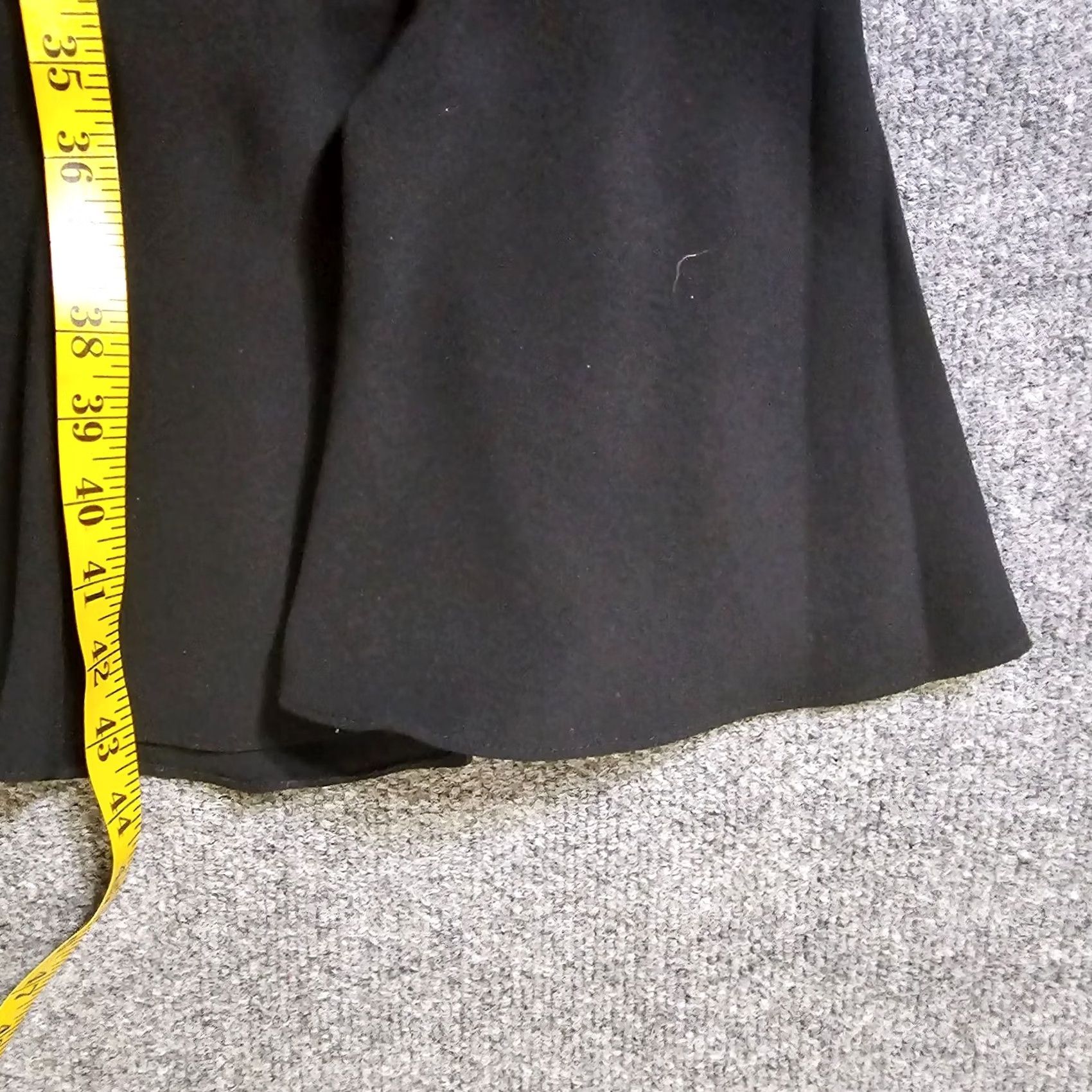 Chaps Chaps Dress Womens 14 Black Halter Short Fitted Ruffle Hem Cocktail Party LBD Formal Dress Womens XS-Plus? Size 36" / US 14 / IT 50 - 6 Thumbnail