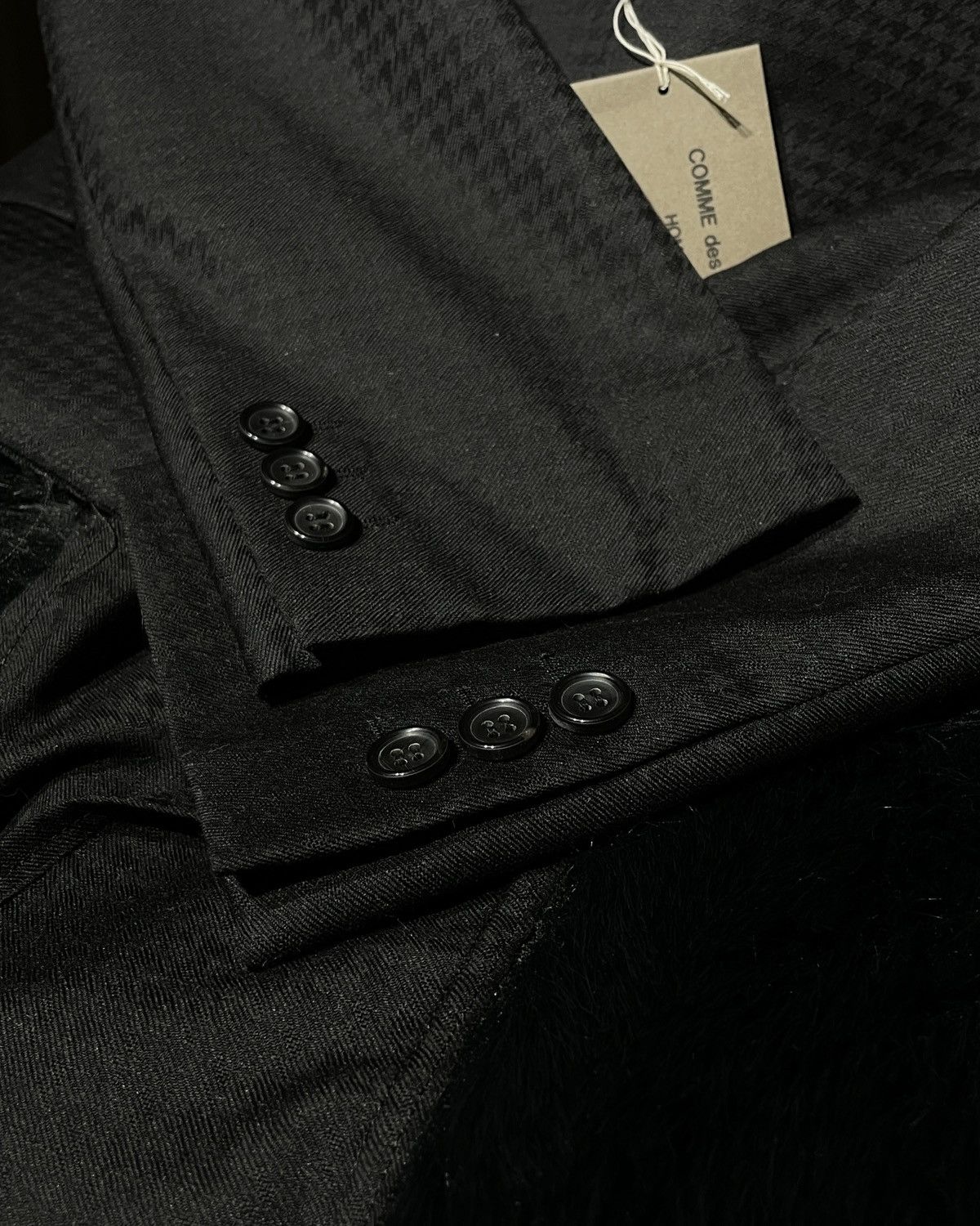 Comme des Garcons Homme Plus A/W2023 CdG HOMME PLUS - Faux Fur Paneled Tailored Jacket Size US S / EU 44-46 / 1 - 5 Thumbnail