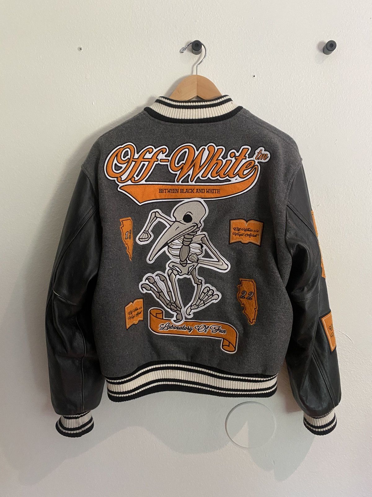 Off-White Offwhite letterman jacket Size US M / EU 48-50 / 2 - 2 Thumbnail