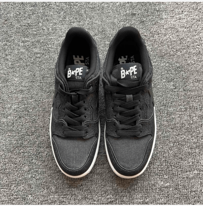 Bape Retro washed comfortable low top board shoes Size US 9.5 / EU 42-43 - 2 Thumbnail