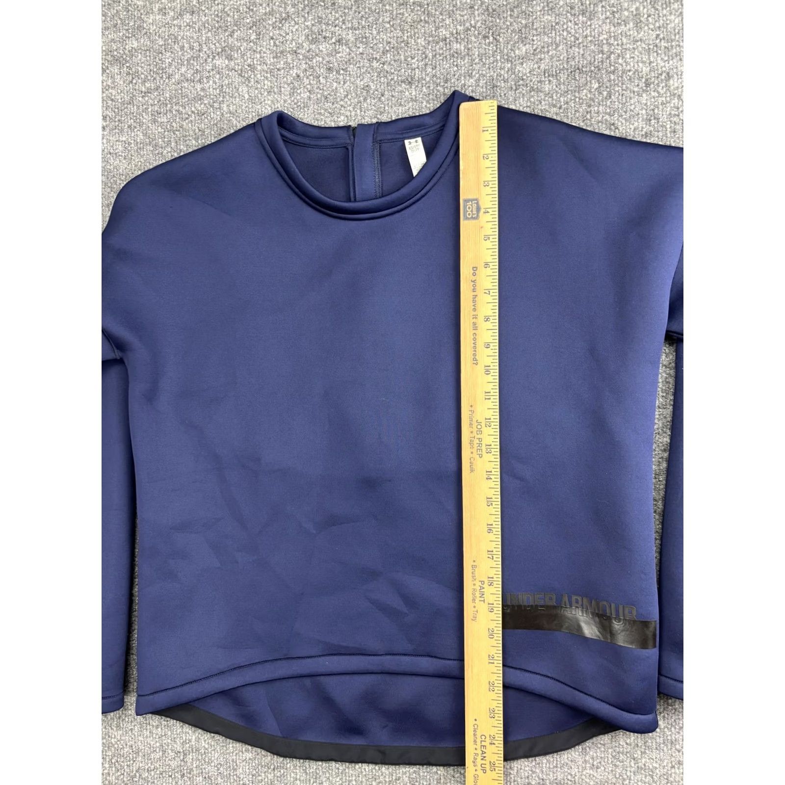Under Armour Under Armour Sweatshirt Womens XS Blue Pullover Back Zip Crewneck Logo Jacket Size XS / US 0-2 / IT 36-38 - 4 Thumbnail