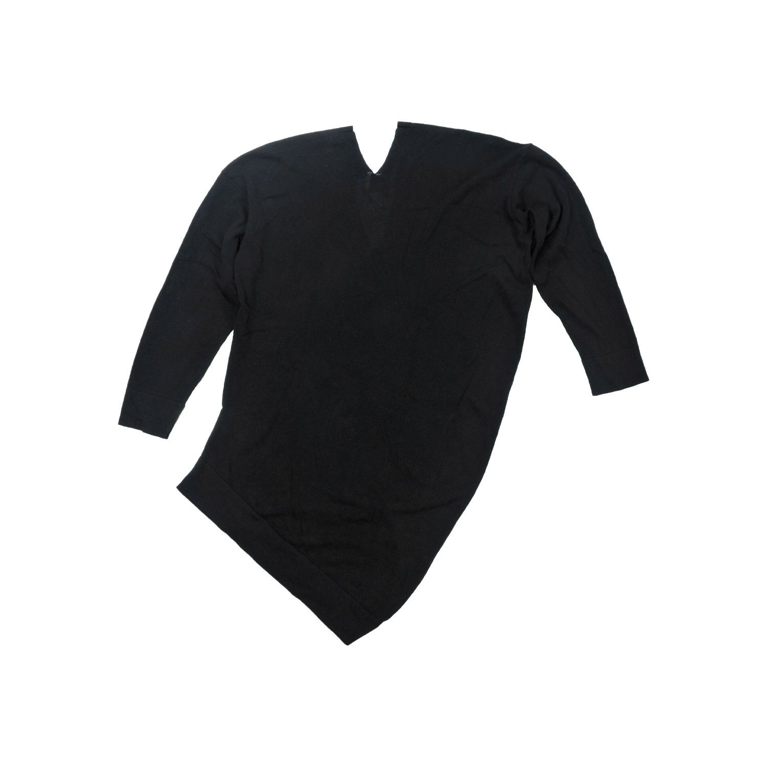 Jean Paul Gaultier JPG FOR SEPT PREMIERES ASYMMETRY CURVE LONG SLEEVE T-SHIRT Size XS / US 0-2 / IT 36-38 - 2 Thumbnail