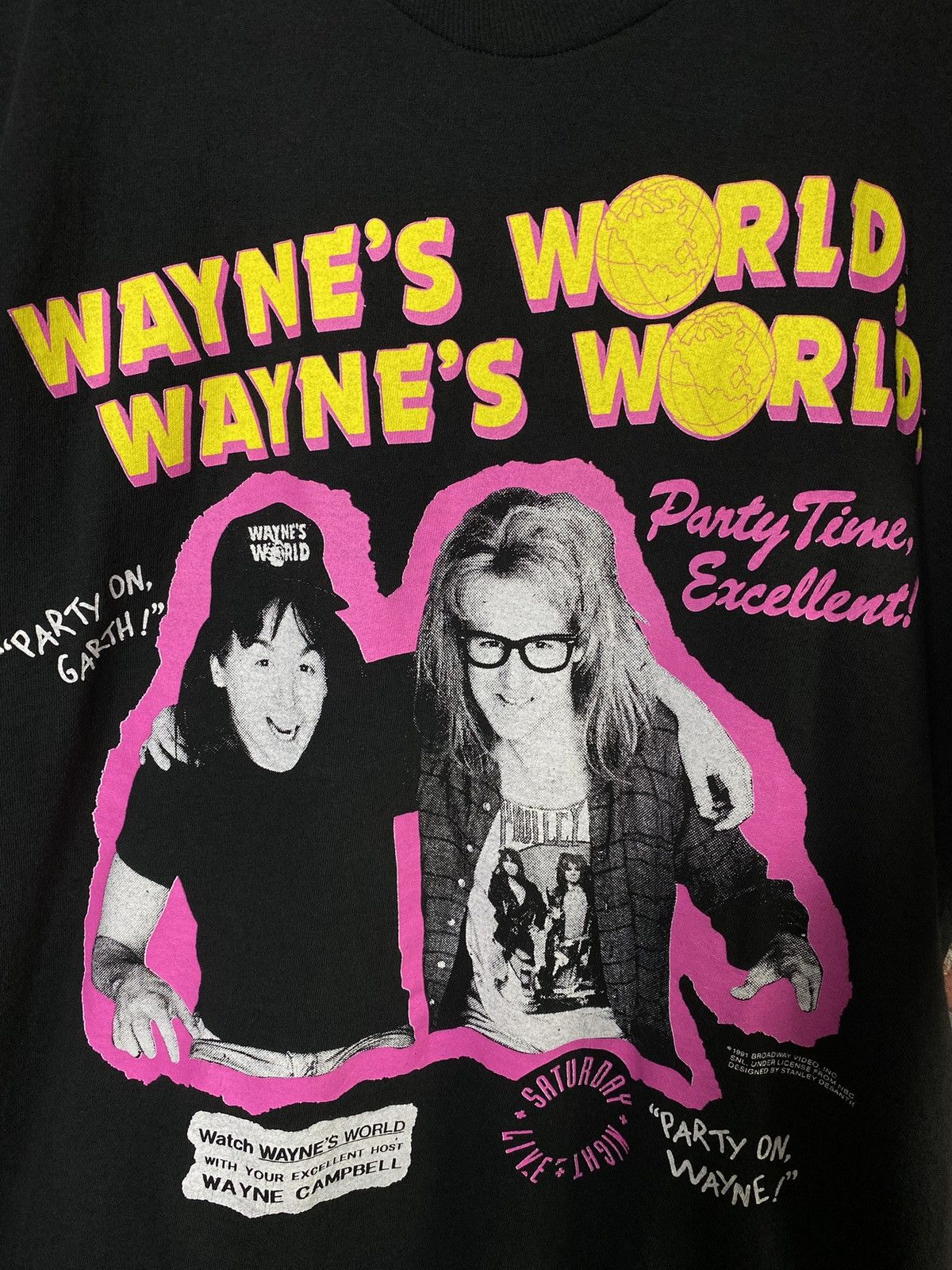 Band Tees Vintage 90’s Wayne’s World Movie Promo Tee Shirt XLarge Size US XL / EU 56 / 4 - 2 Thumbnail