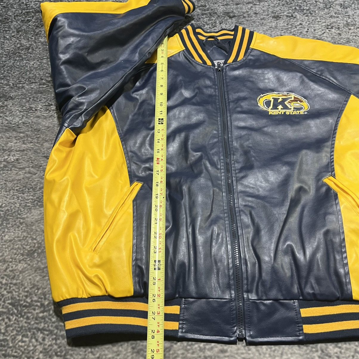 Steve And Barrys Vintage Kent State University Steve & Barrys Leather Jacket Size US XL / EU 56 / 4 - 12 Thumbnail