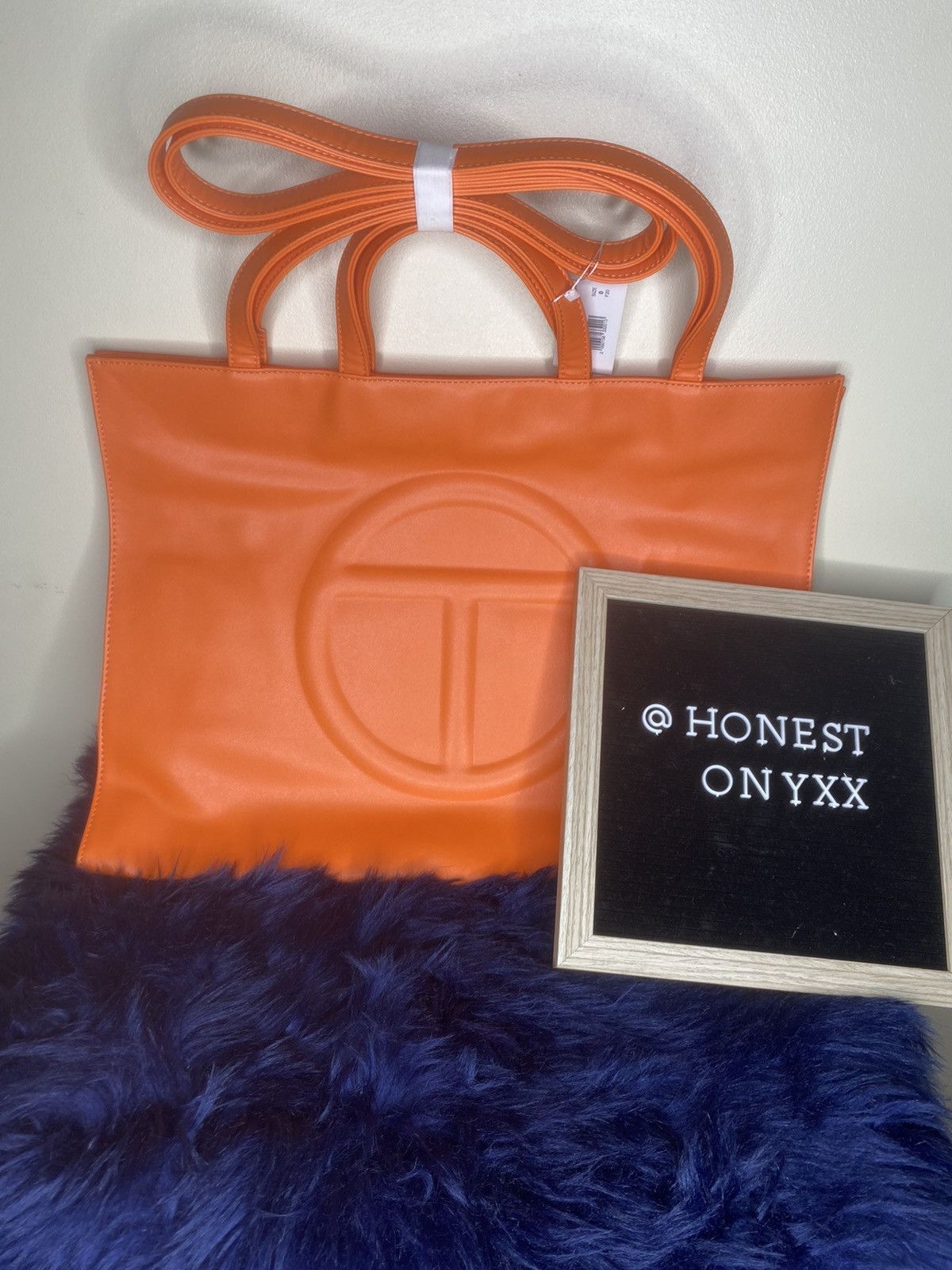 Telfar Medium orange telfar shopping bag Size ONE SIZE - 1 Thumbnail