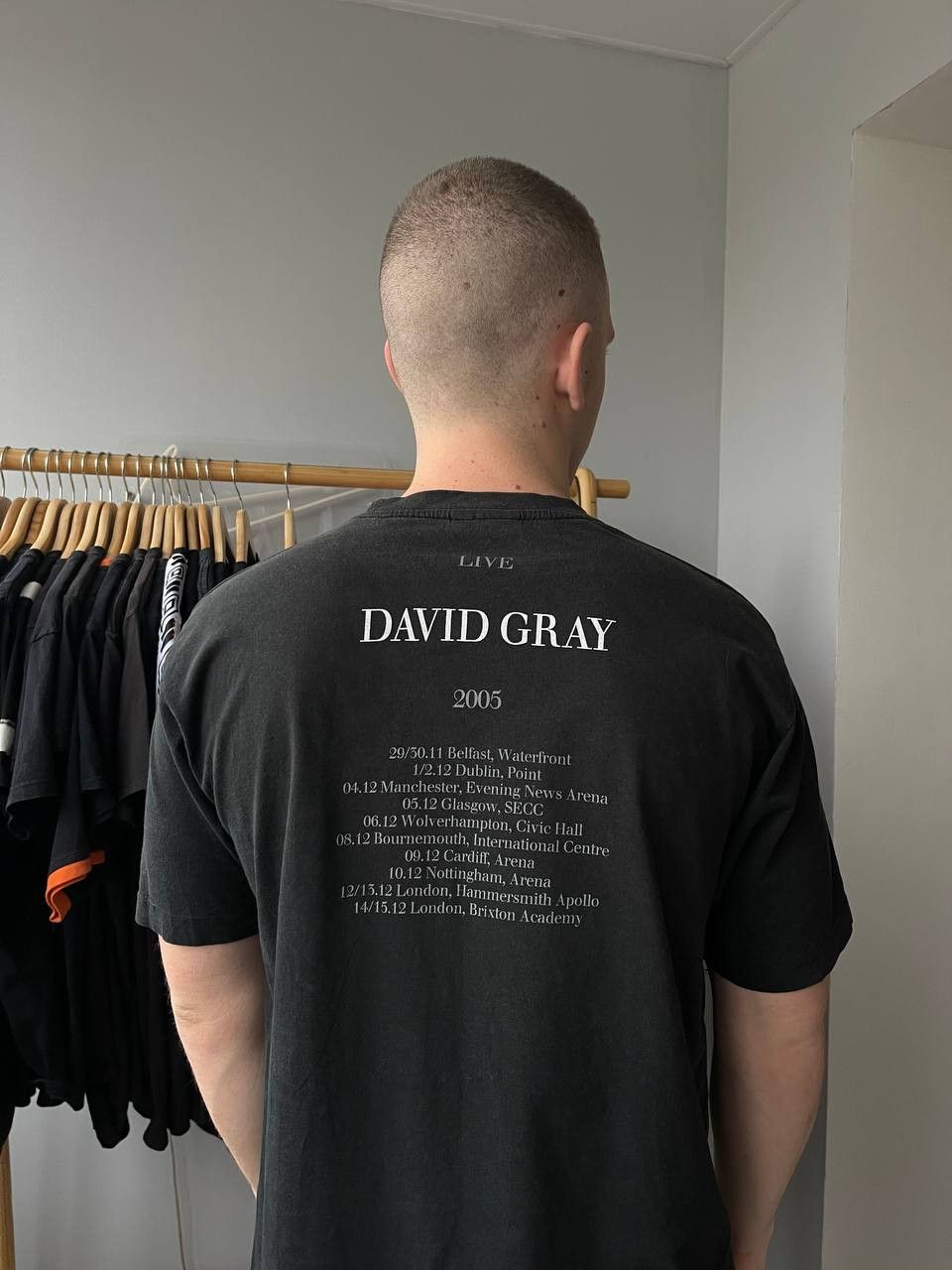 Vintage VINTAGE David Gray 2005 tour tee Size US XL / EU 56 / 4 - 2 Thumbnail