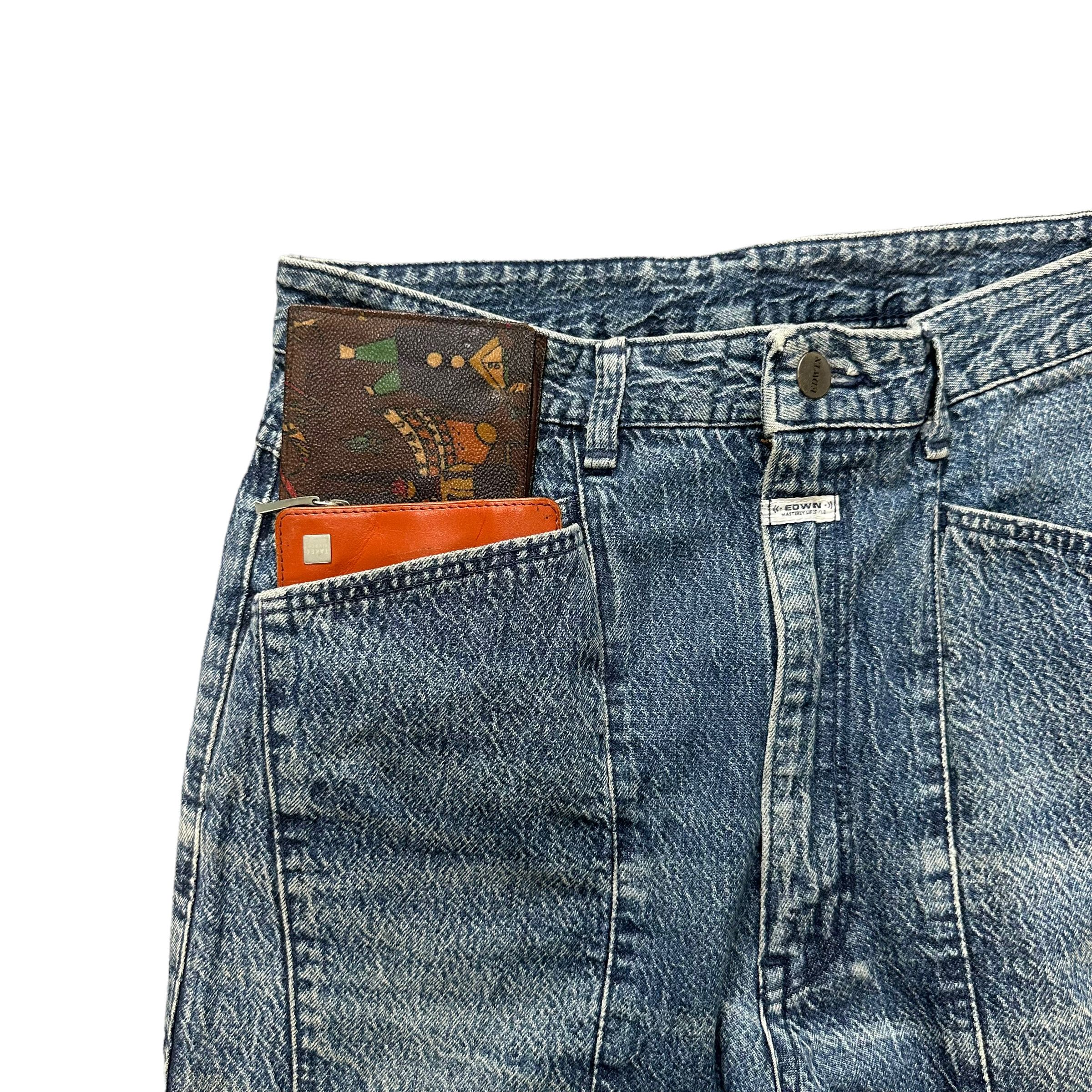 Edwin EDWIN NICE DESIGN WASHED DENIM PANTS #7800-177 Size US 28 / EU 44 - 3 Thumbnail