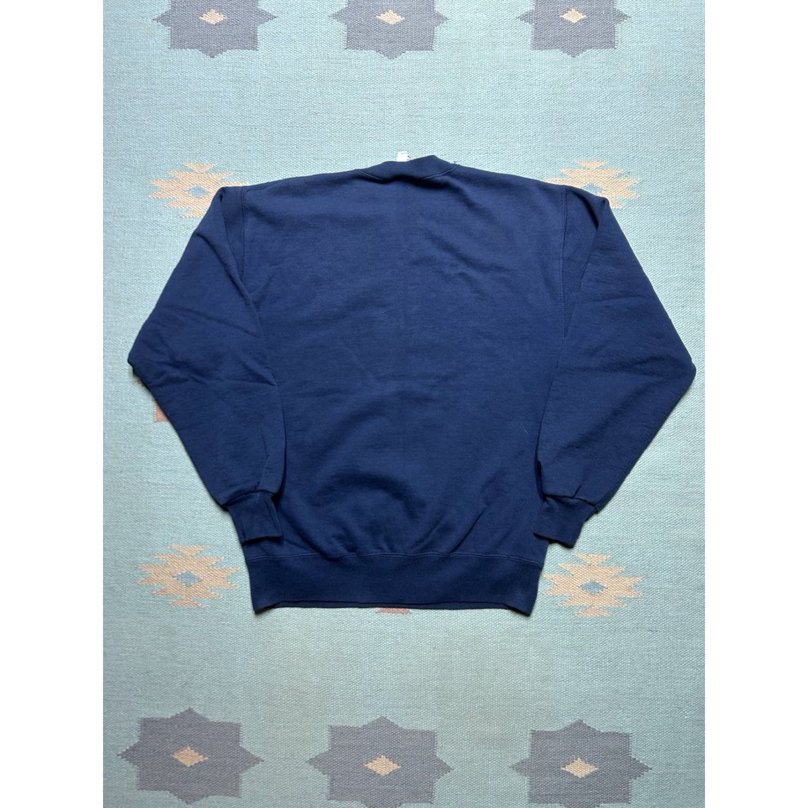 Jerzees VINTAGE Jerzees Sweatshirt Navy Blue Crewneck Adult M Long Sleeve Pullover Mens Urban Crewneck Sweatshirt Blue Jerzees Super Sweat Size US M / EU 48-50 / 2 - 5 Thumbnail