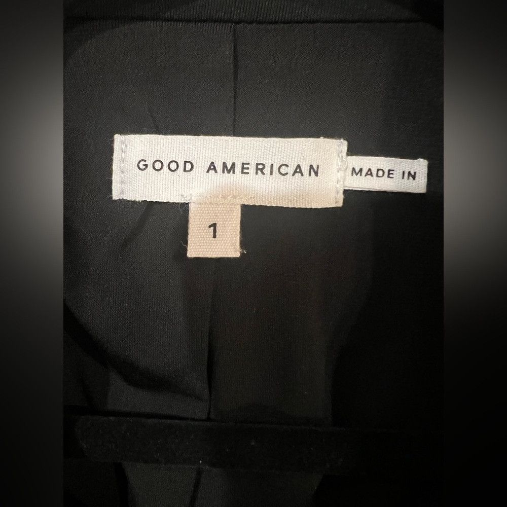 Good American Good American Scuba Exec Blazer Dress Black Double Breasted Size S / US 4 / IT 40 - 7 Thumbnail