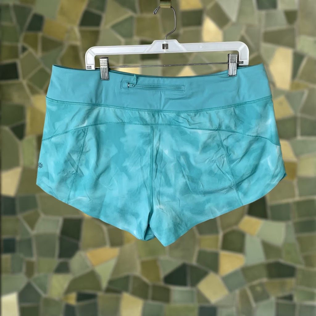 Athleta Athleta Run With It 3.5” Short XL Blue Running Shorts Back Pocket Pickleball Women's Athletic Short Regular Size XL Color Blue Pockets Size 40" / US 18 - 1 Thumbnail