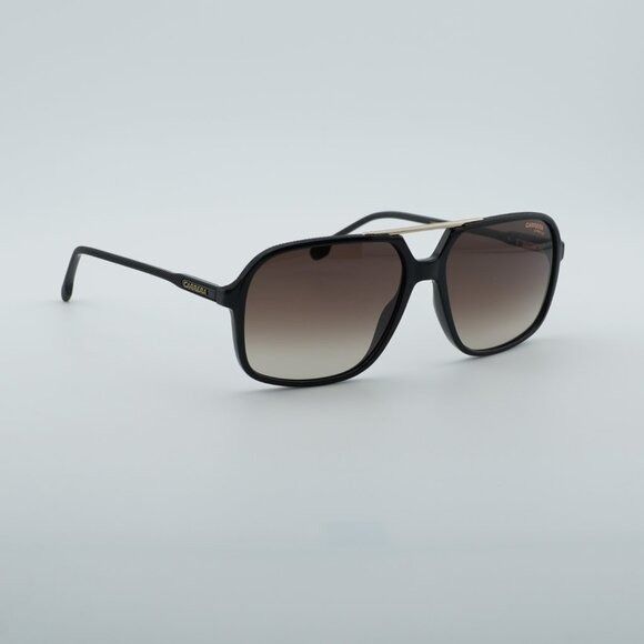 Carrera CARRERA 229/S 0R60 HA Sunglasses Black Brown Aviator Frame Size ONE SIZE - 4 Thumbnail