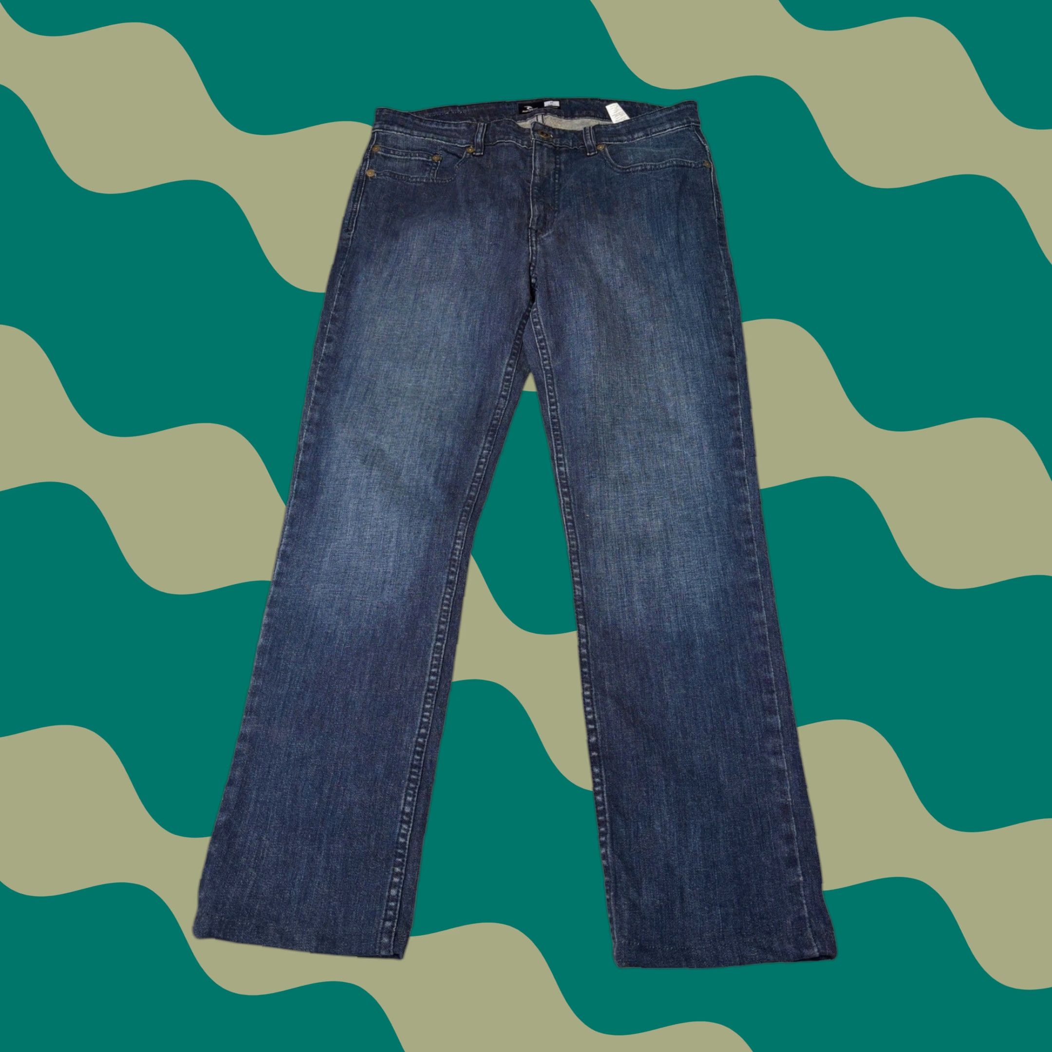 Rip Curl Rip Curl Mens Slim Fit Jeans Blue Dark Wash Denim Size 34 Inseam 28 Zip Button 5-Pocket Stretch Slim Straight CPAAF7 Size US 34 / EU 50 - 1 Thumbnail