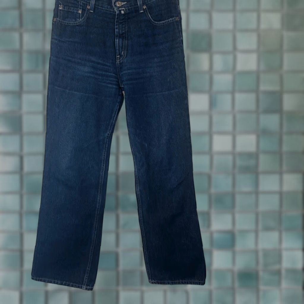 Nautica Nautica Womens Jeans Flare Dark Wash 100% Cotton Size 10/31 Blue Womens, Regular, Jeans, Flared, 10, Dark Wash, Cotton, Nautica Size 32" / US 10 / IT 46 - 1 Thumbnail