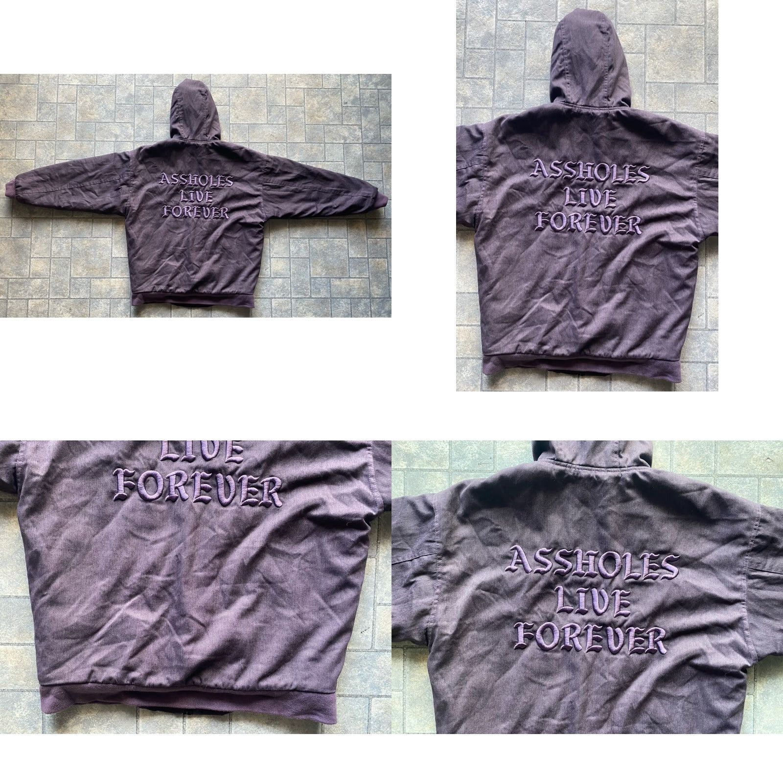 Olive VINTAGE A**holes Live Forever Jacket Coat Hooded Men S Small Polyester See Photos Jacket Mens Small Hooded Size US S / EU 44-46 / 1 - 10 Thumbnail